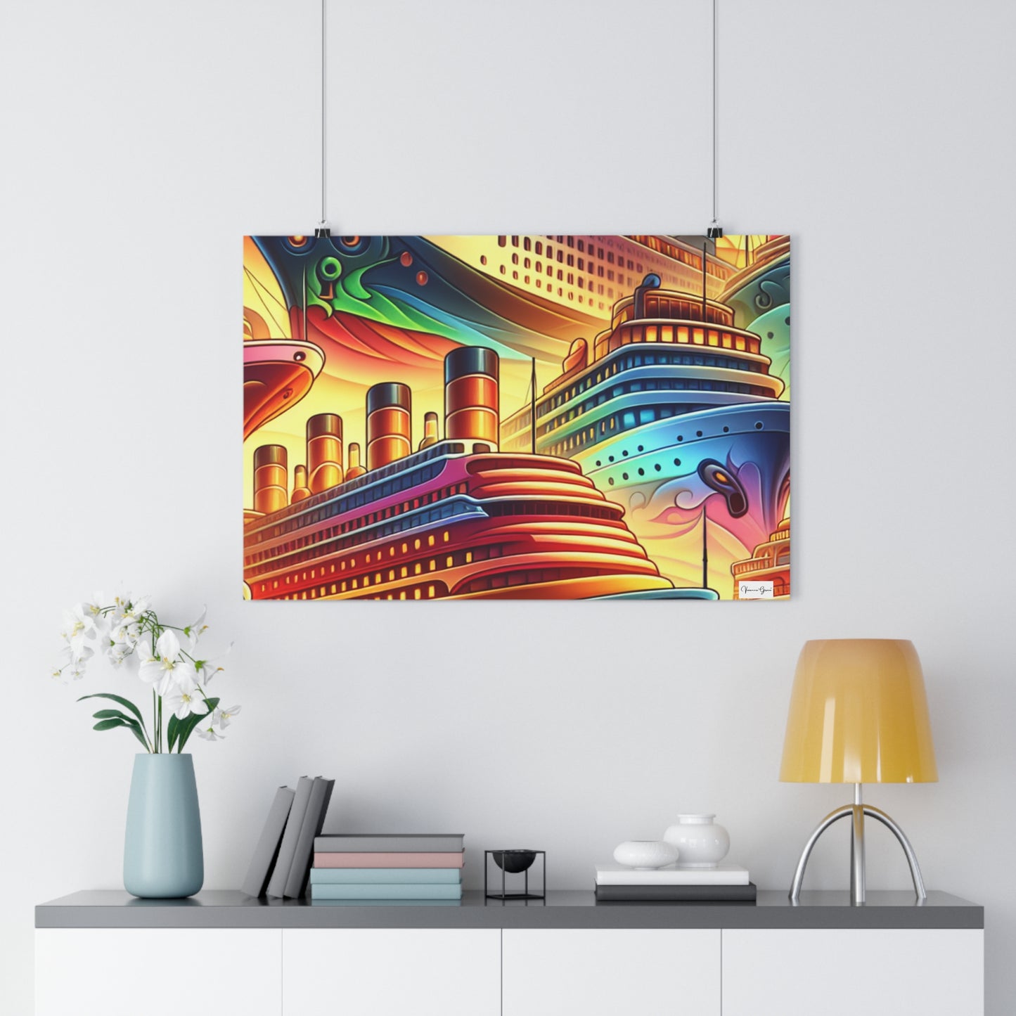 Giclée Art Print - Cruise Ships - Vivienne Grace