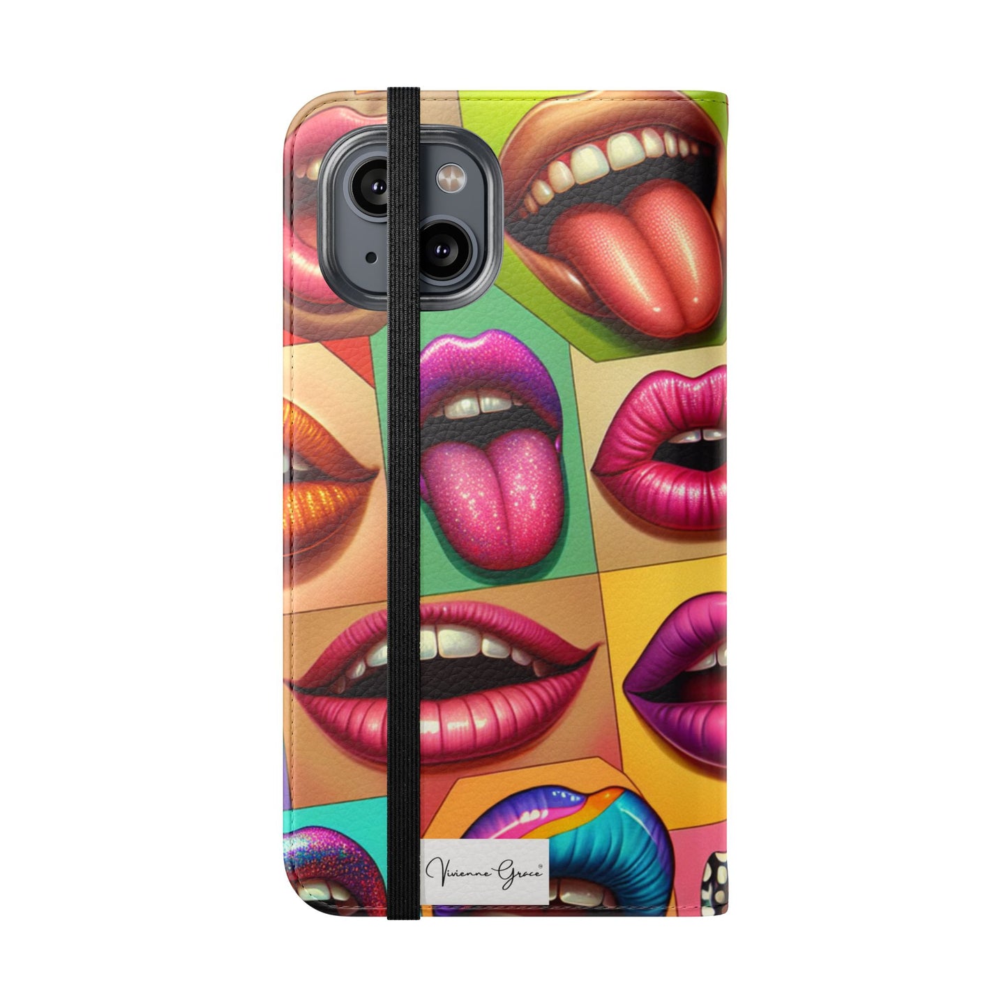 IPhone - Flip Case - LIPS - Vivienne Grace