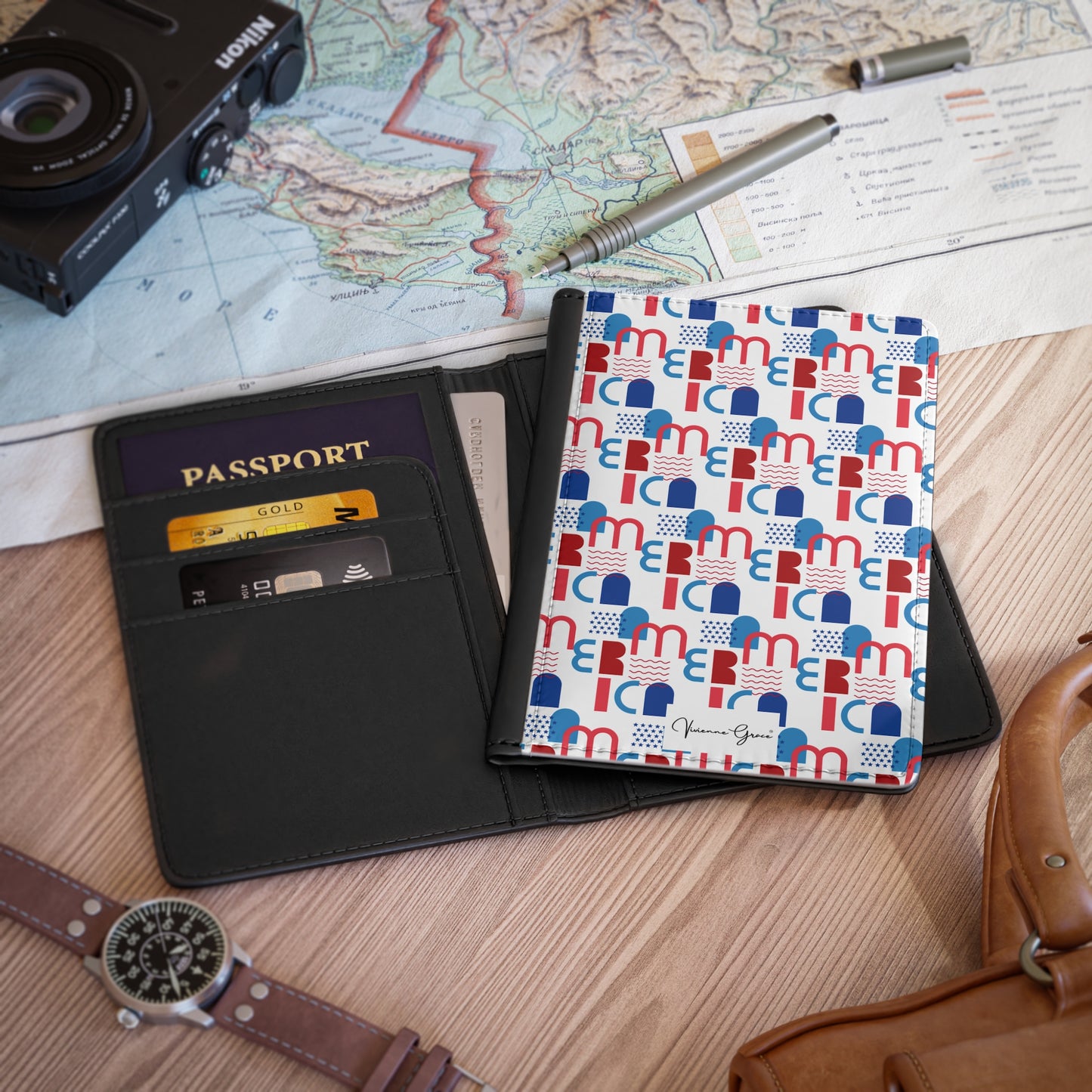 Passport Cover - AMERICA - Vivienne Grace