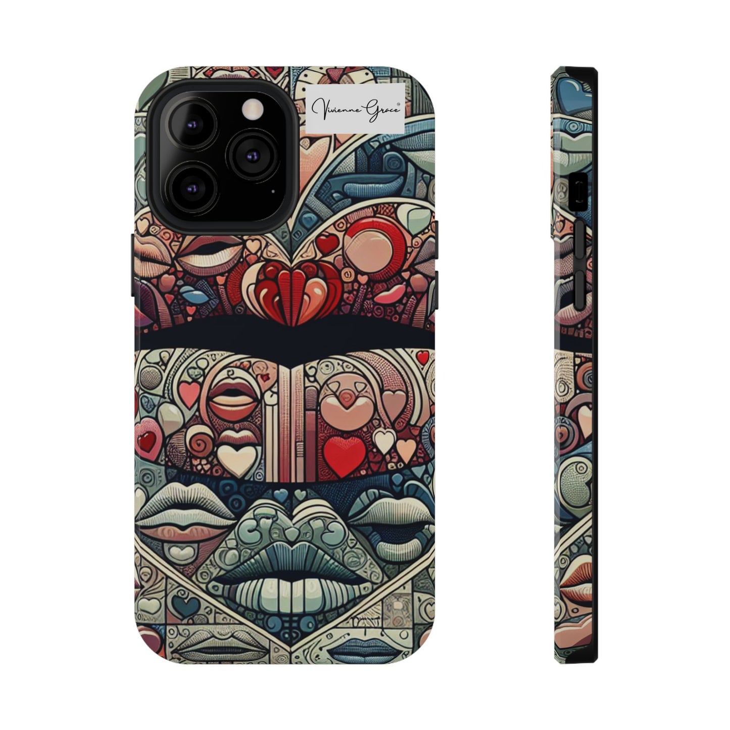 IPhone - Impact-Resistant Cases - BLUE LIPS - Vivienne Grace