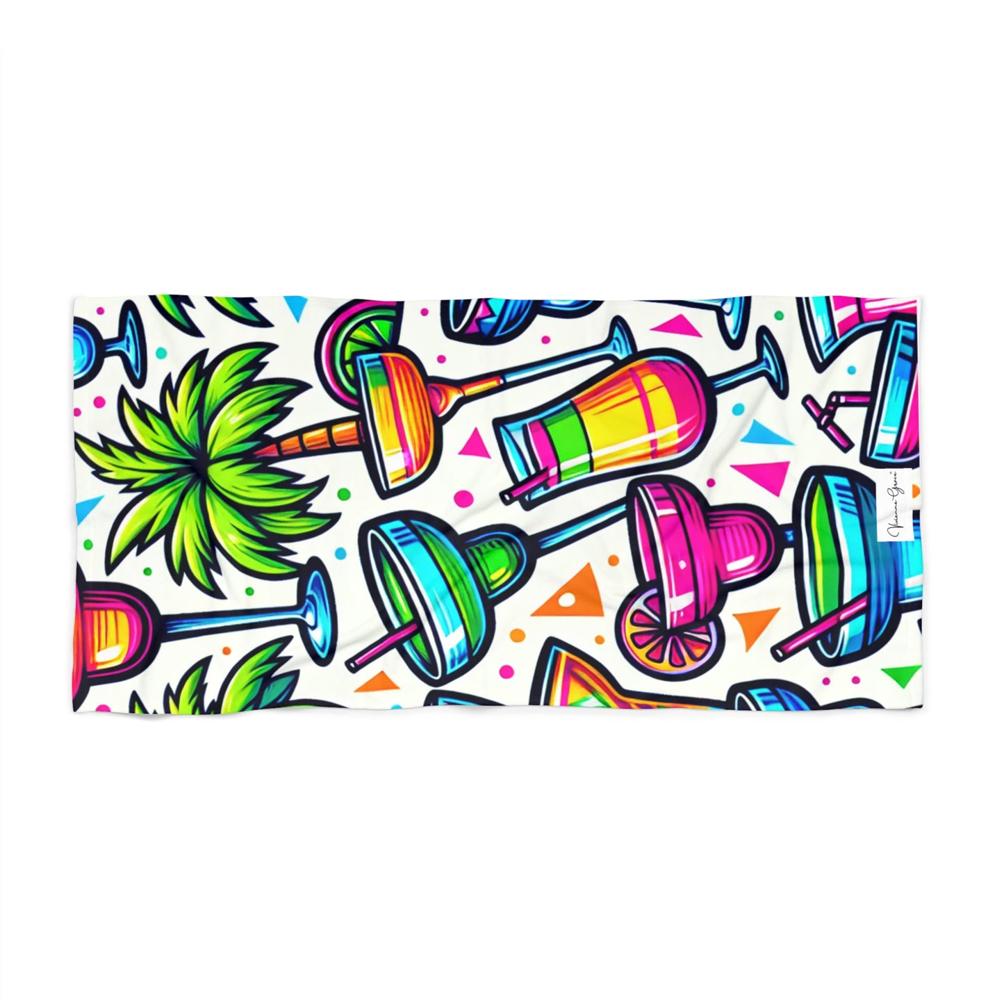 Luxurious Beach Towel - PARTY TIME - Vivienne Grace