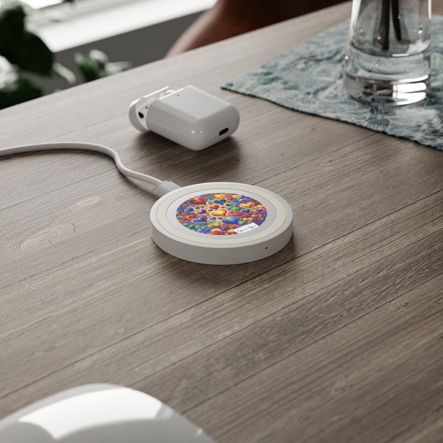 Quake Wireless Charging Pad - BRIGHT HEARTS - Vivienne Grace