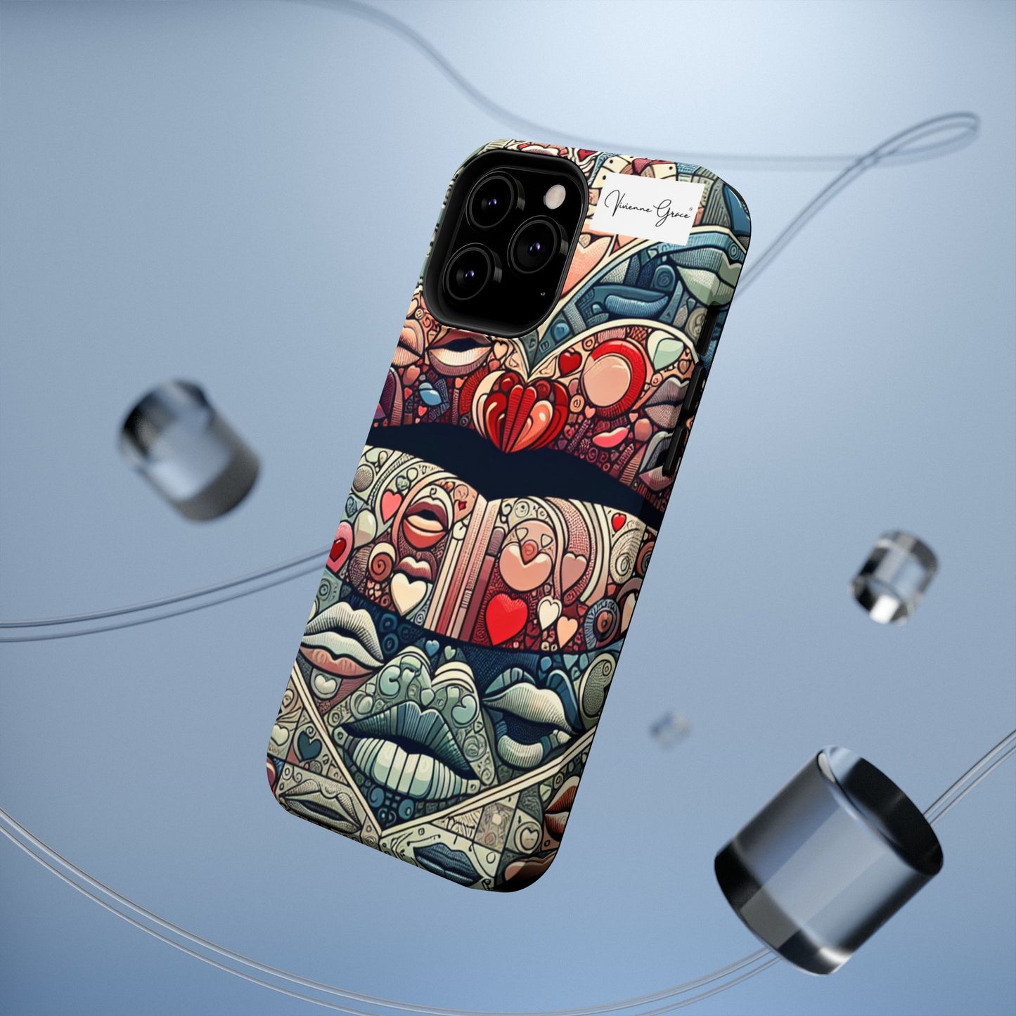 IPhone - Impact-Resistant Cases - BLUE LIPS - Vivienne Grace