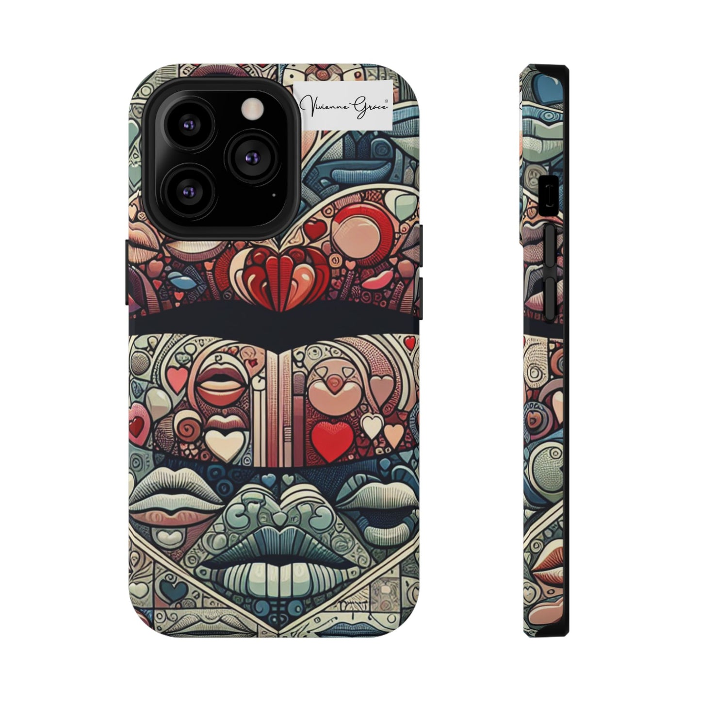 IPhone - Impact-Resistant Cases - BLUE LIPS - Vivienne Grace