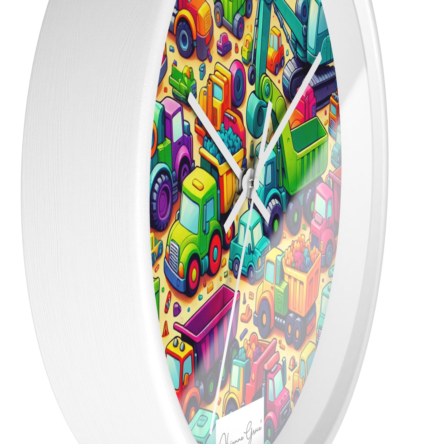 Wall Clock - HEAVY EQUIPMENT TOYS - Vivienne Grace