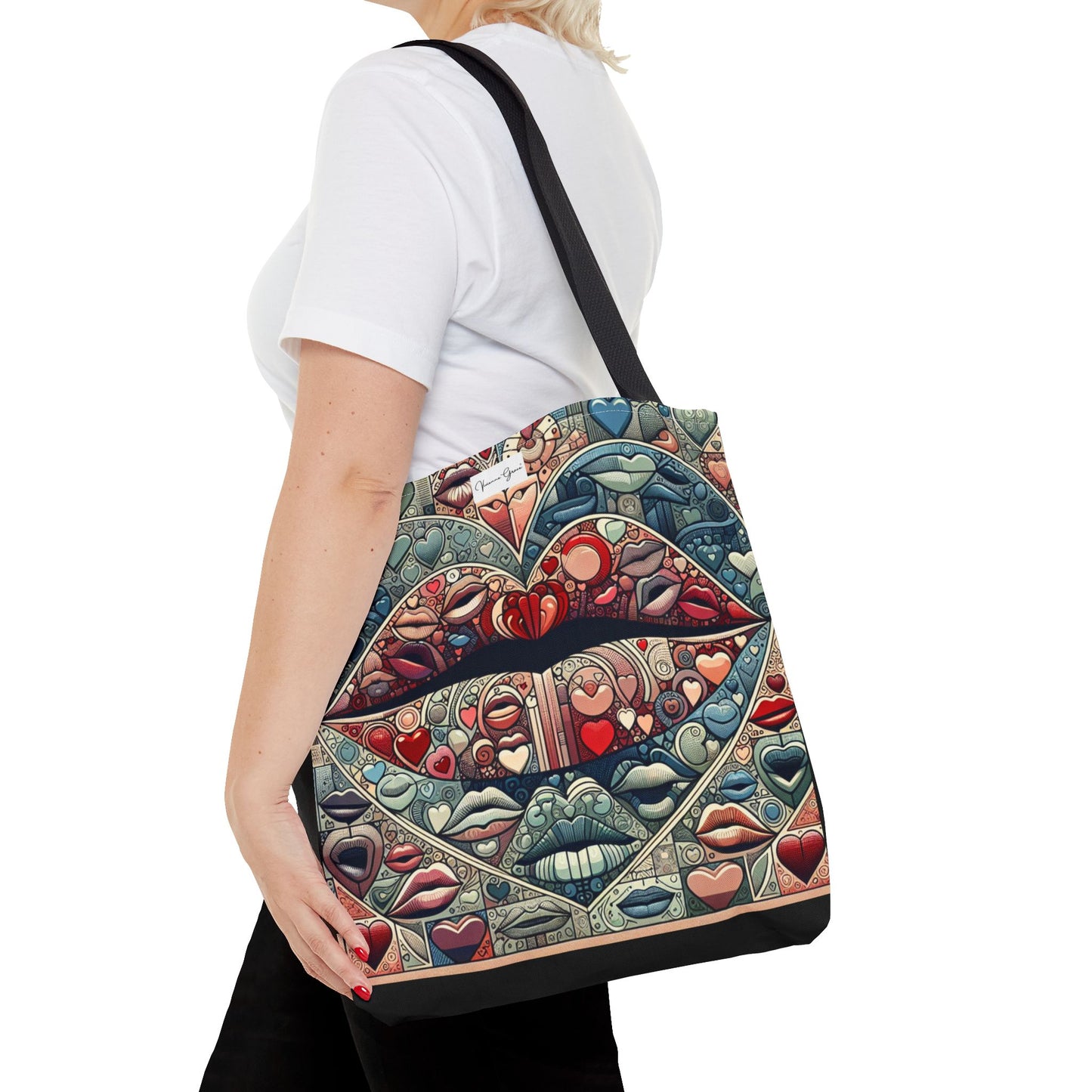 Tote Bag - BLUE LIPS - Vivienne Grace