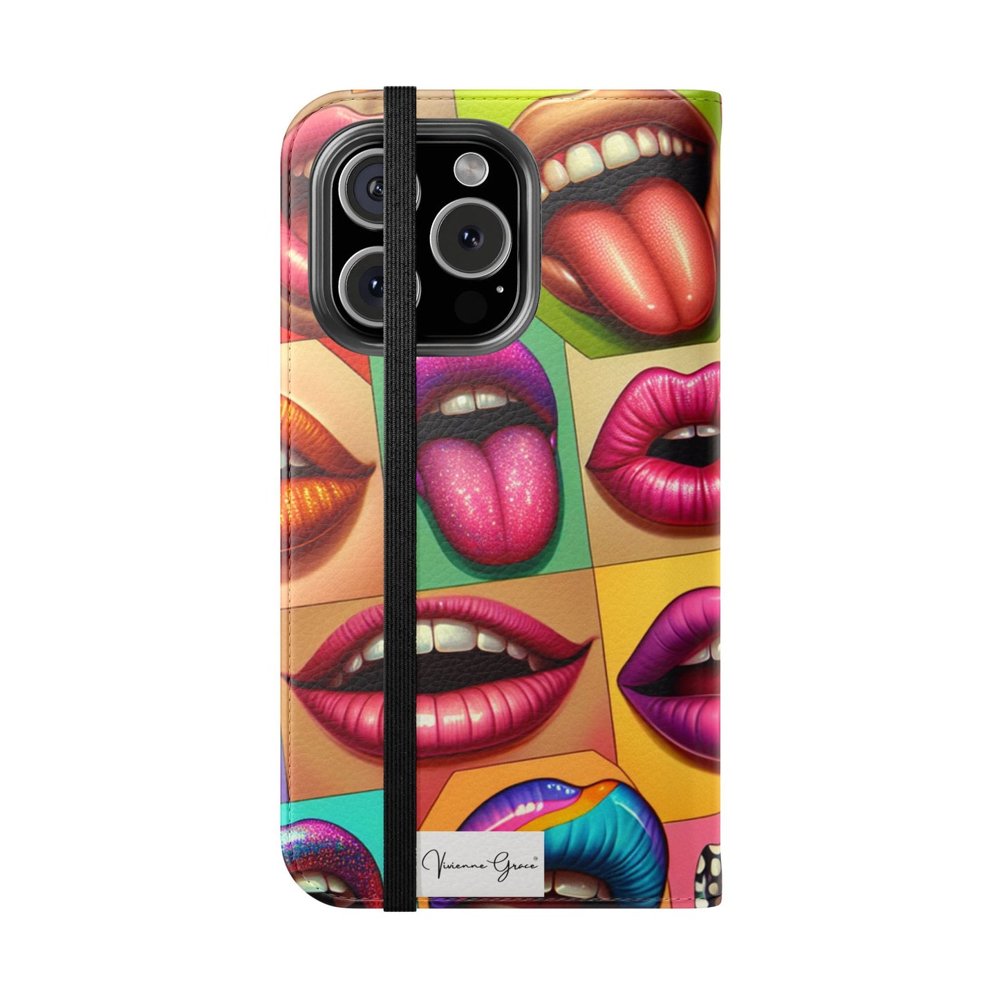 IPhone - Flip Case - LIPS - Vivienne Grace