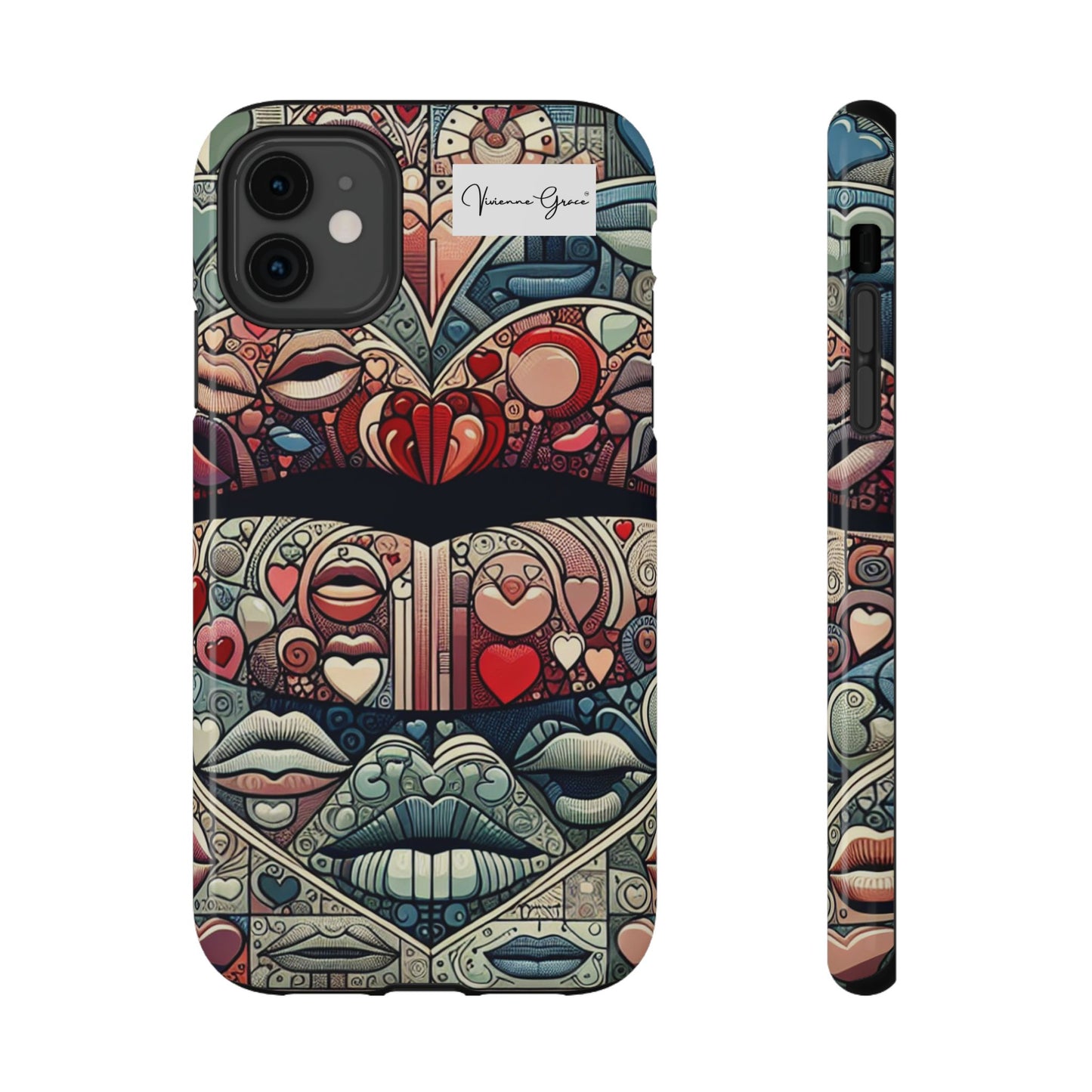 IPhone - Impact-Resistant Cases - BLUE LIPS - Vivienne Grace