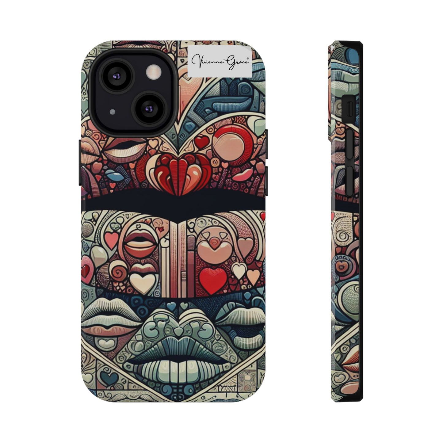IPhone - Impact-Resistant Cases - BLUE LIPS - Vivienne Grace
