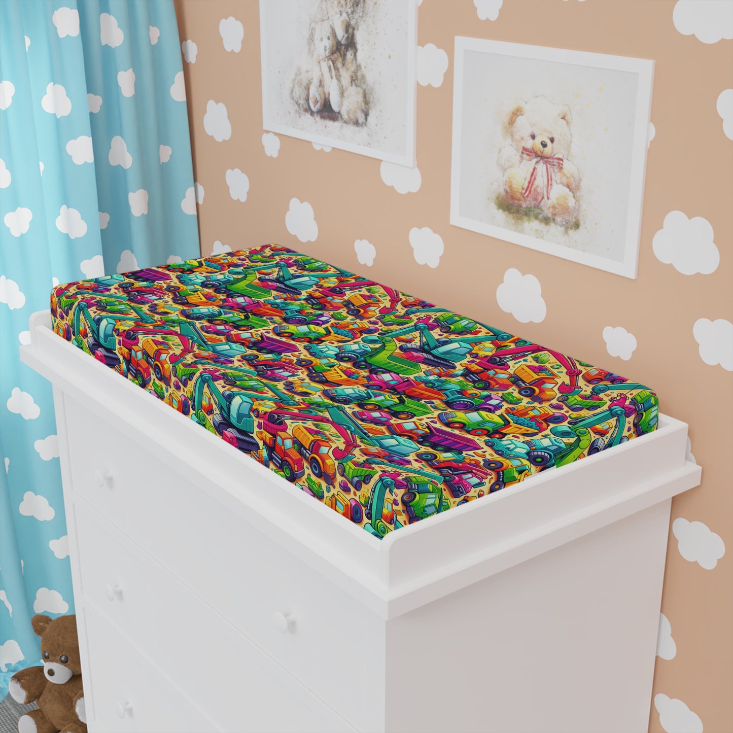 Baby Changing Pad - HEAVY EQUIPMENT TOYS - Vivienne Grace