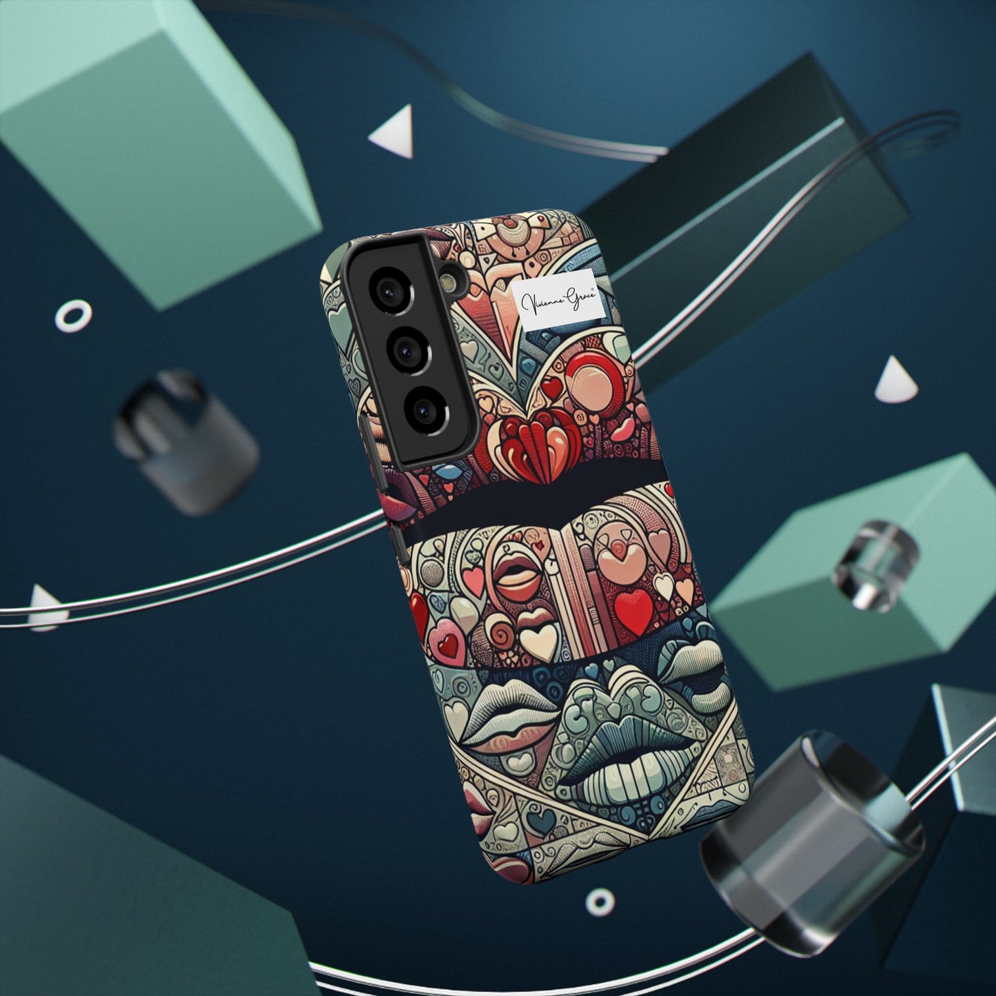 Samsung Galaxy - Impact-Resistant Case - BLUE LIPS - Vivienne Grace