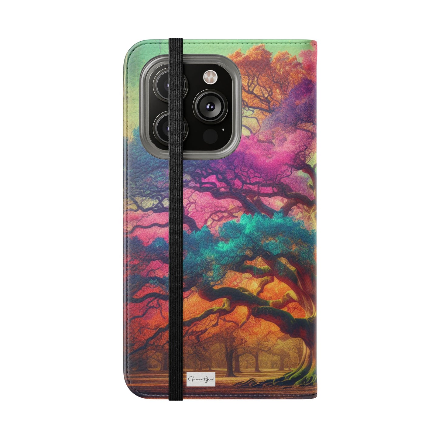IPhone - Flip Case - COLORFUL OAK - Vivienne Grace