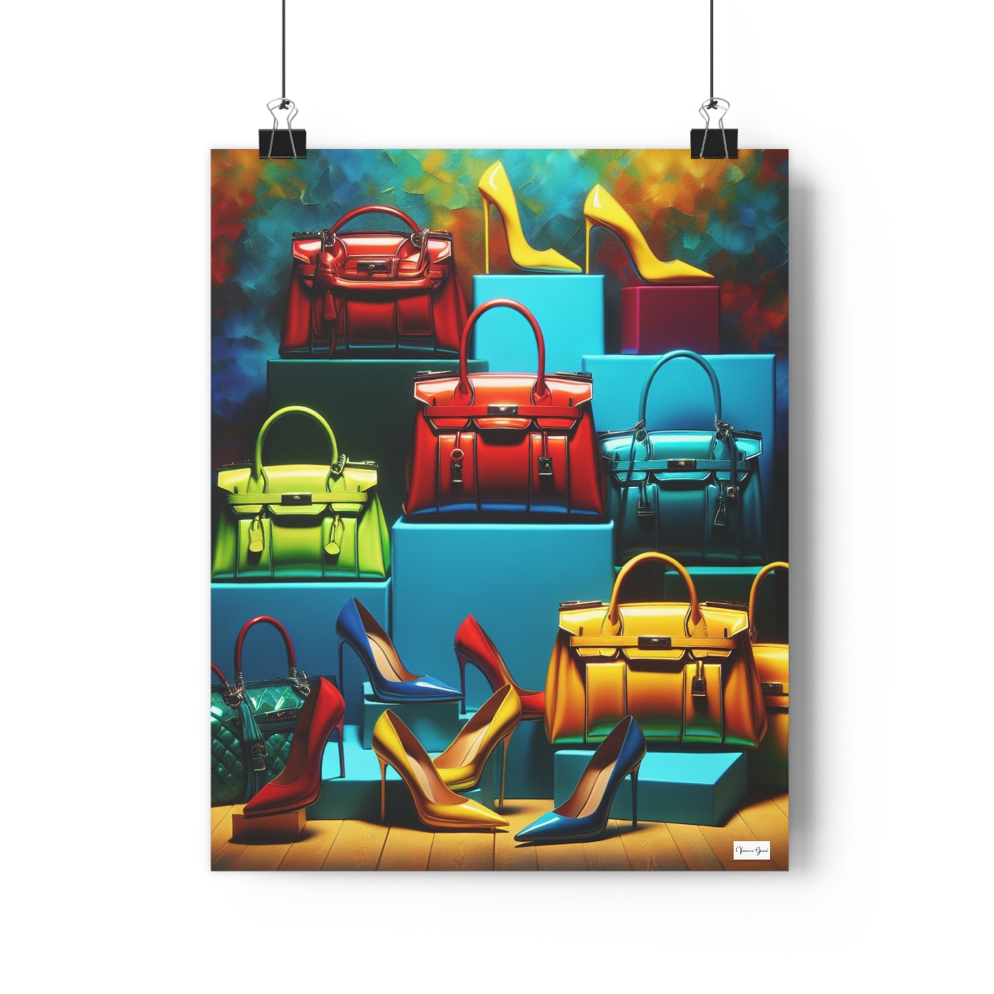 Giclée Art Print - Handbags/Stilettos - Vivienne Grace