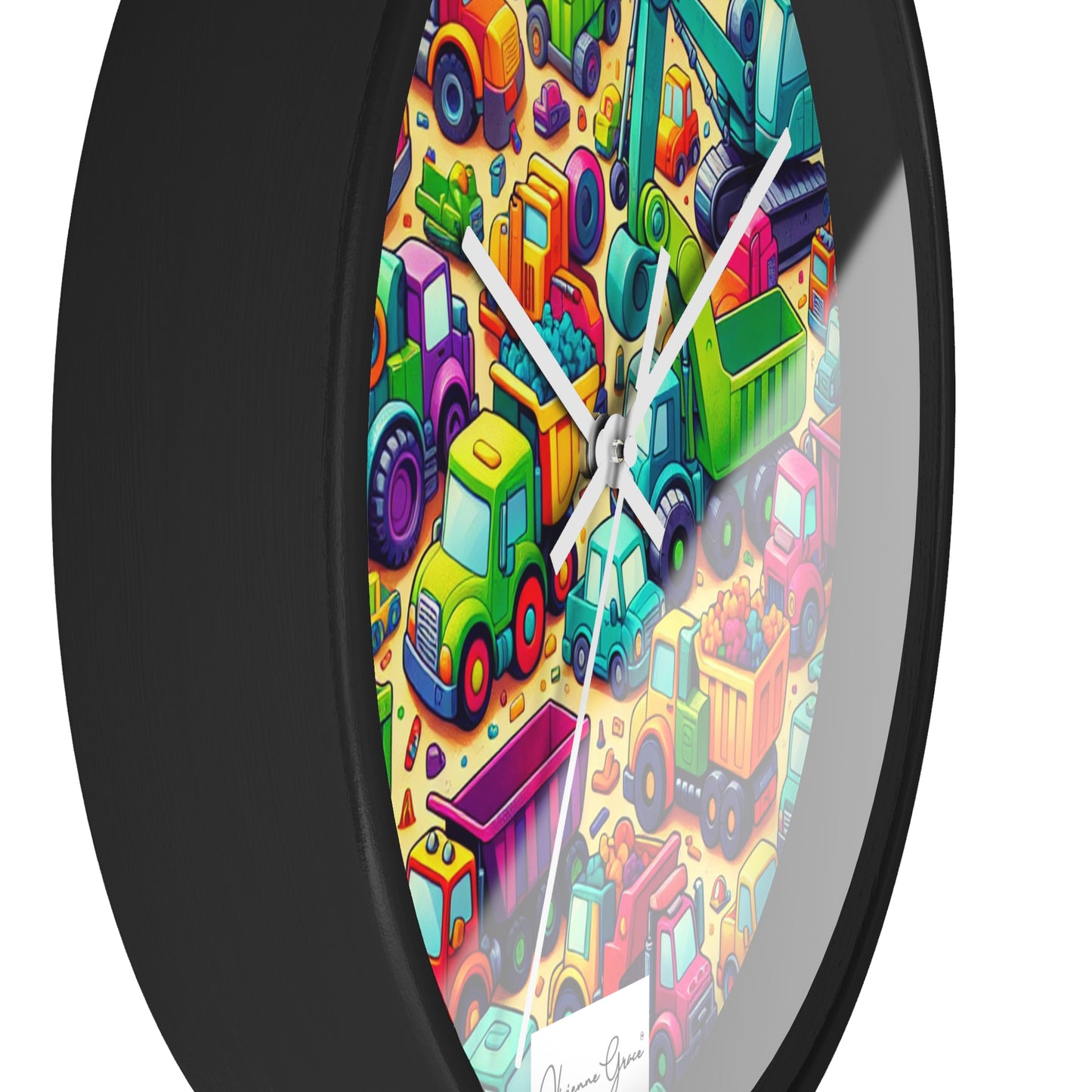 Wall Clock - HEAVY EQUIPMENT TOYS - Vivienne Grace