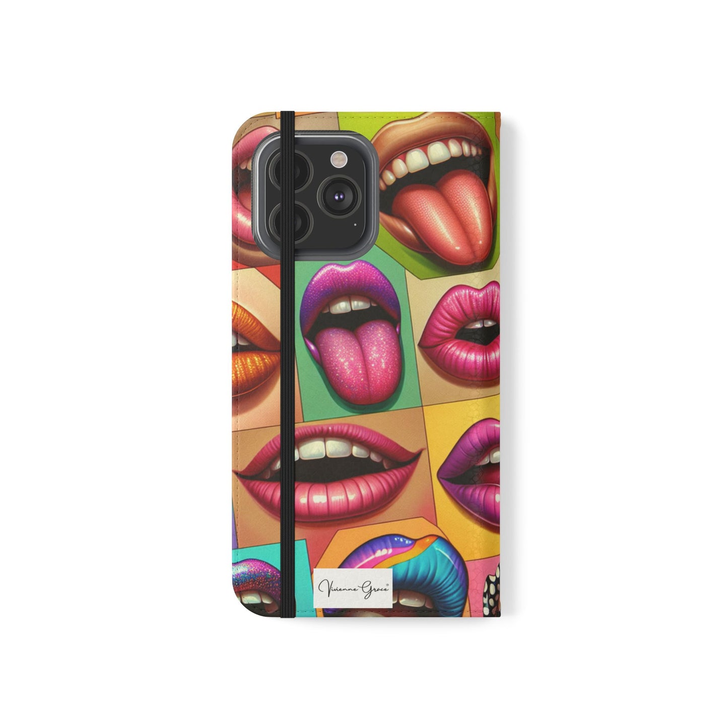 IPhone - Flip Case - LIPS - Vivienne Grace