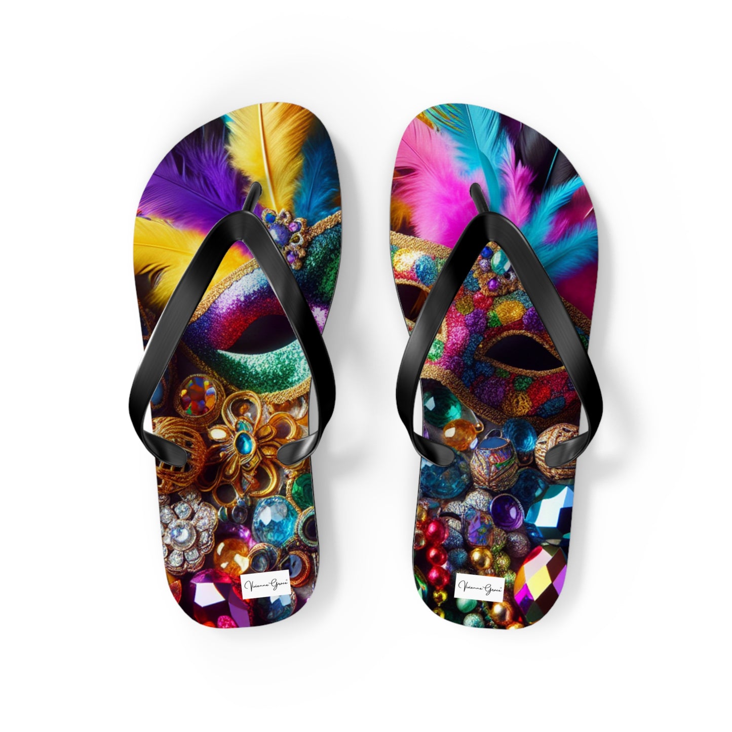 Flip Flops - MARDI GRAS - Vivienne Grace