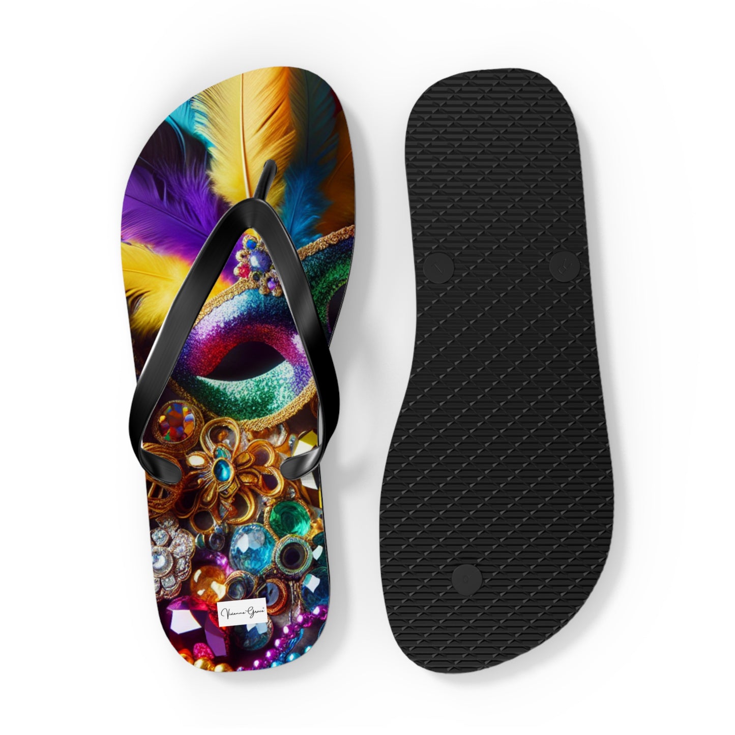 Flip Flops - MARDI GRAS - Vivienne Grace
