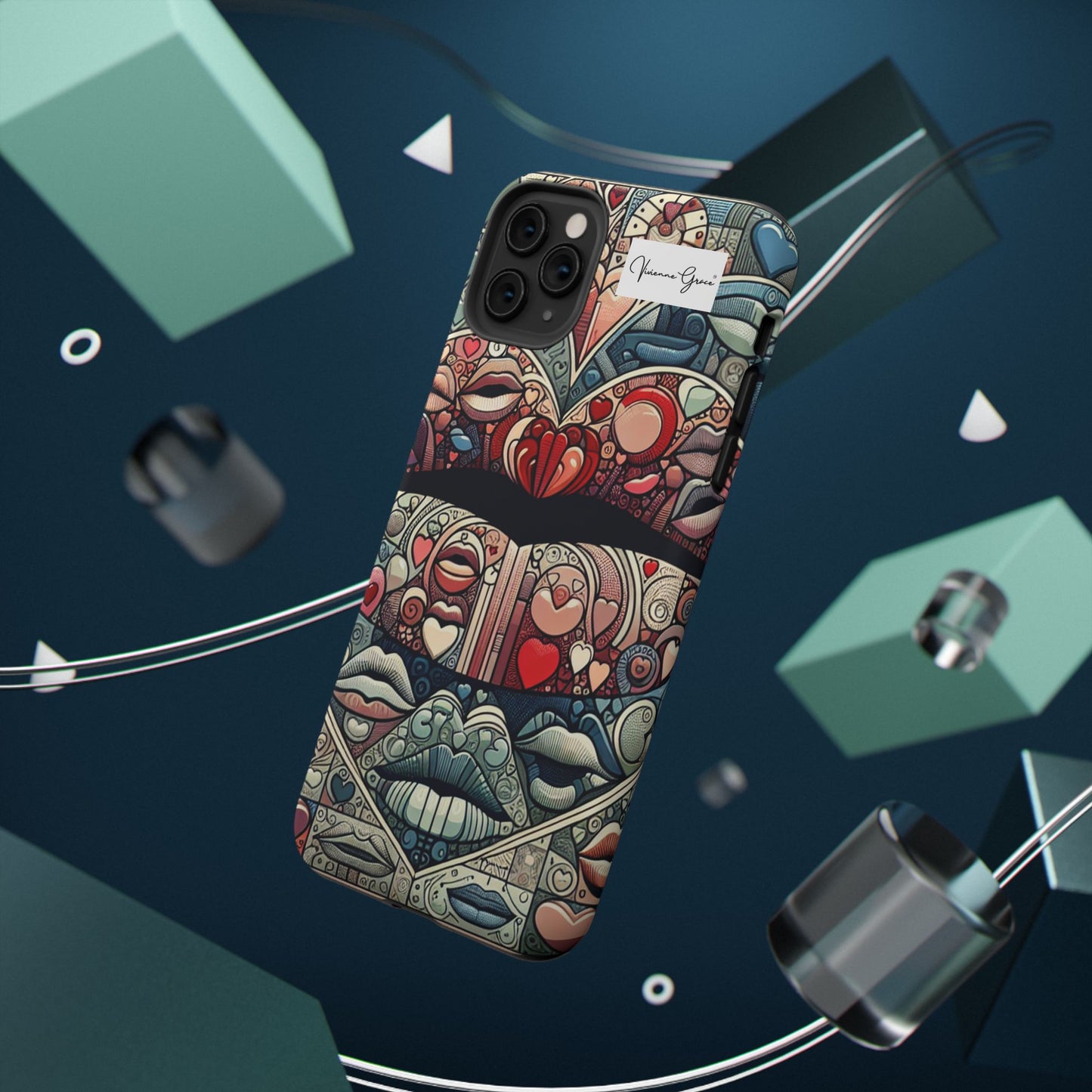 IPhone - Impact-Resistant Cases - BLUE LIPS - Vivienne Grace