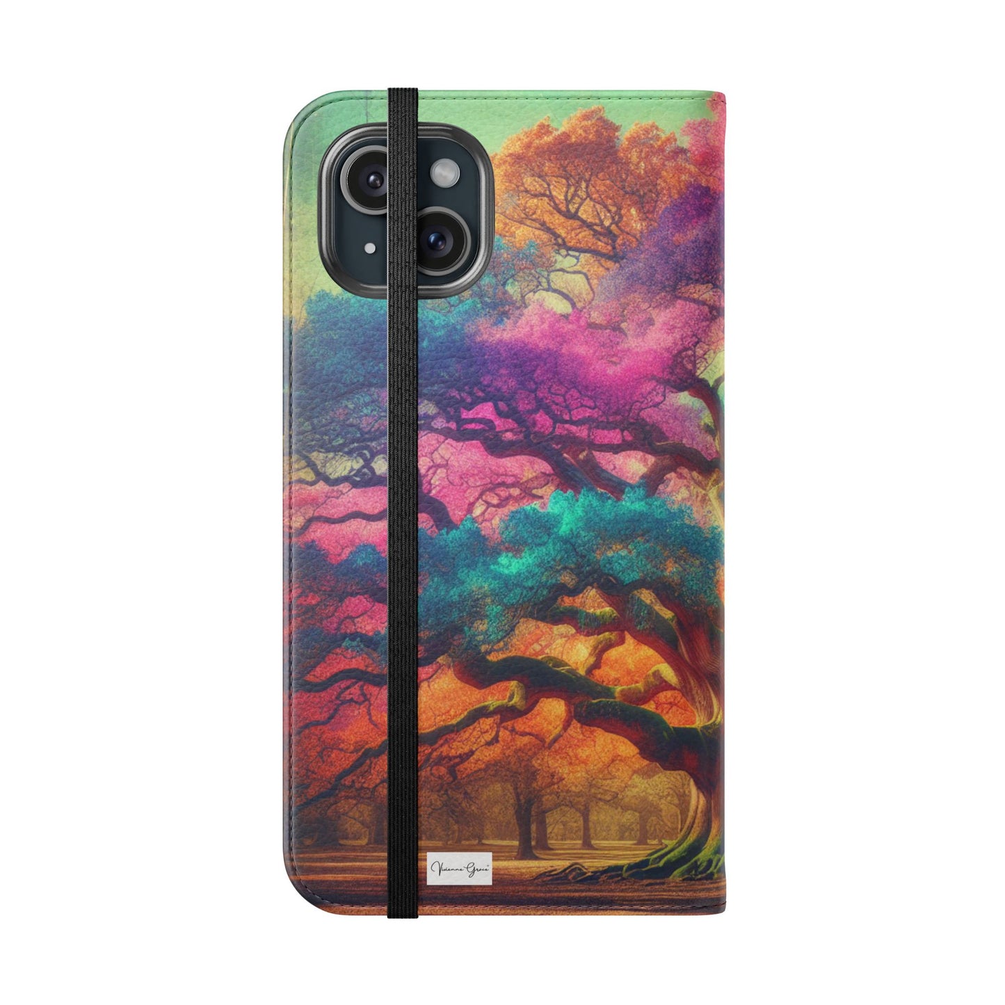 IPhone - Flip Case - COLORFUL OAK - Vivienne Grace