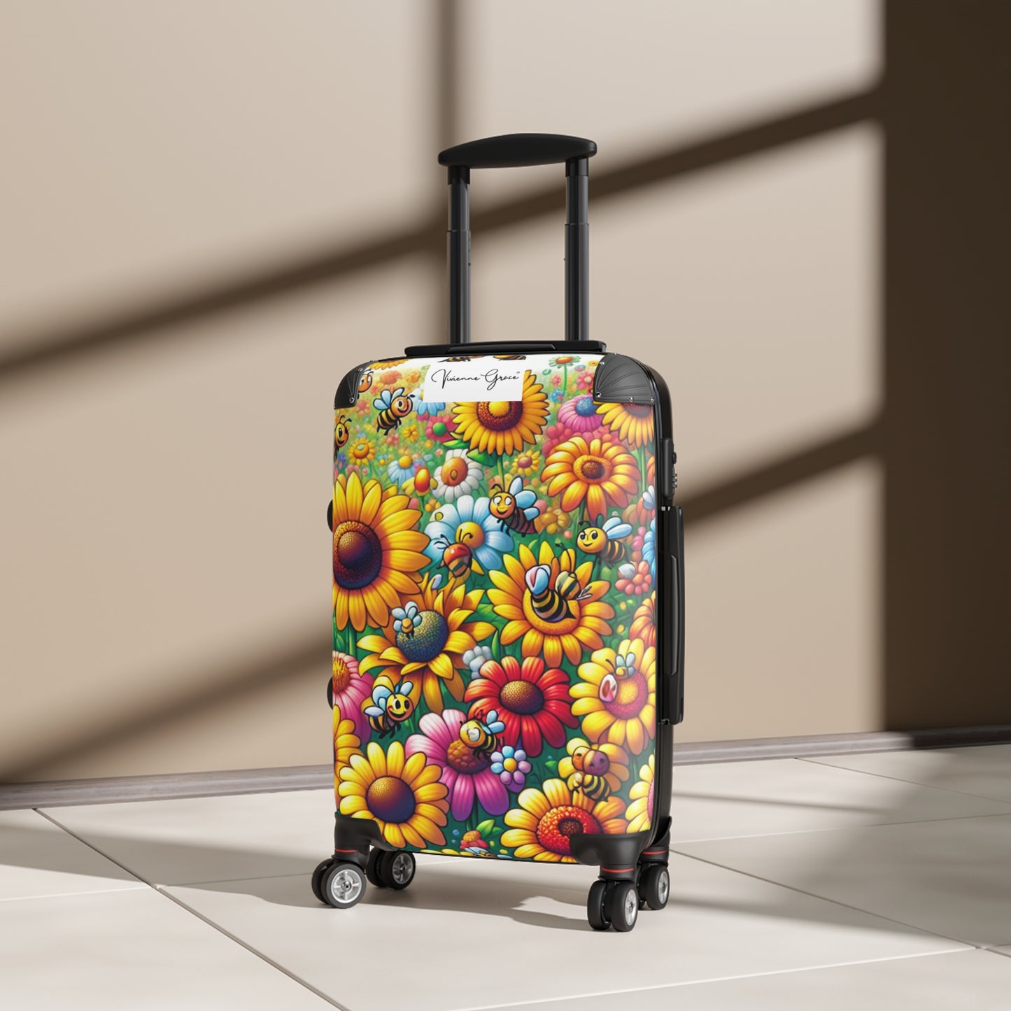 Suitcase - SUNFLOWERS/BEES
