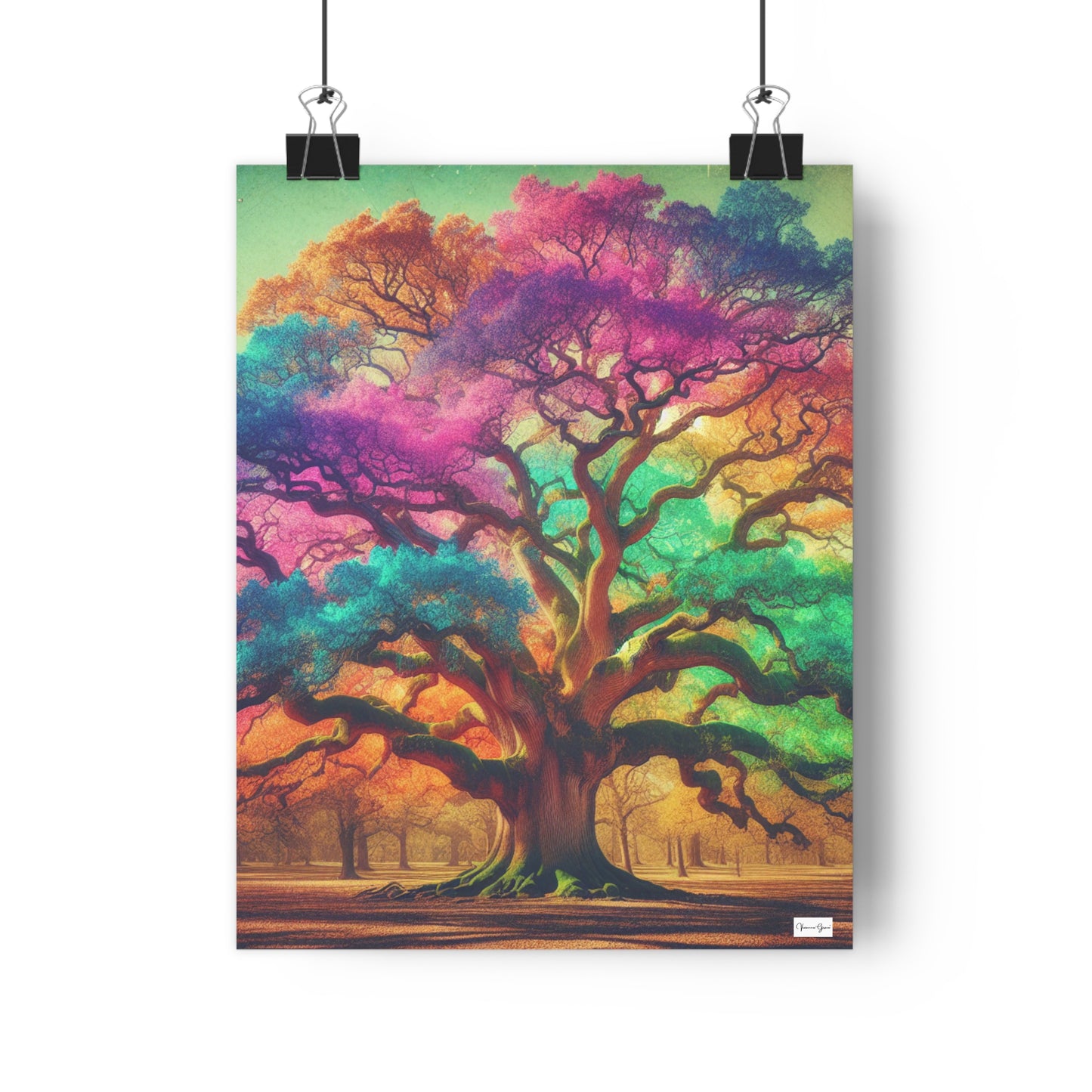 Giclée Art Print - Colorful Oak - Vivienne Grace