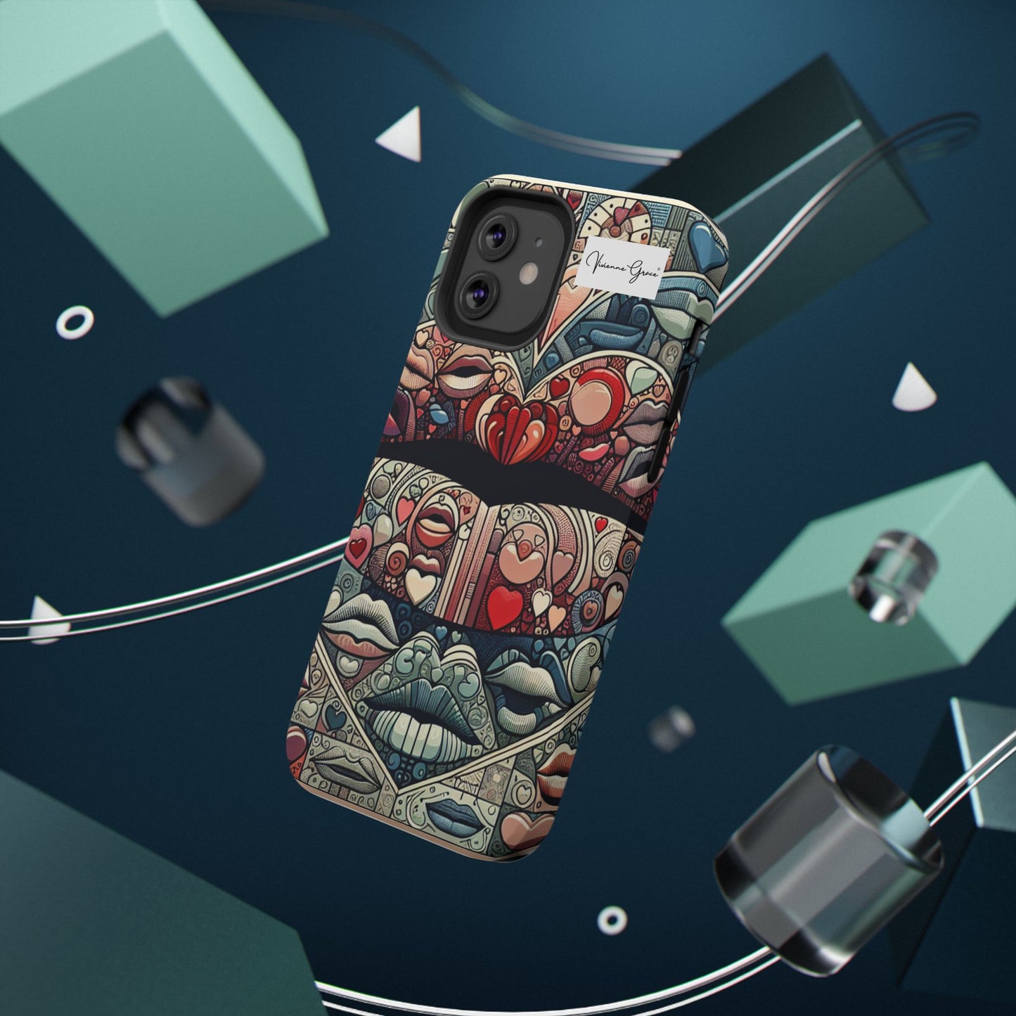 IPhone - Impact-Resistant Cases - BLUE LIPS - Vivienne Grace