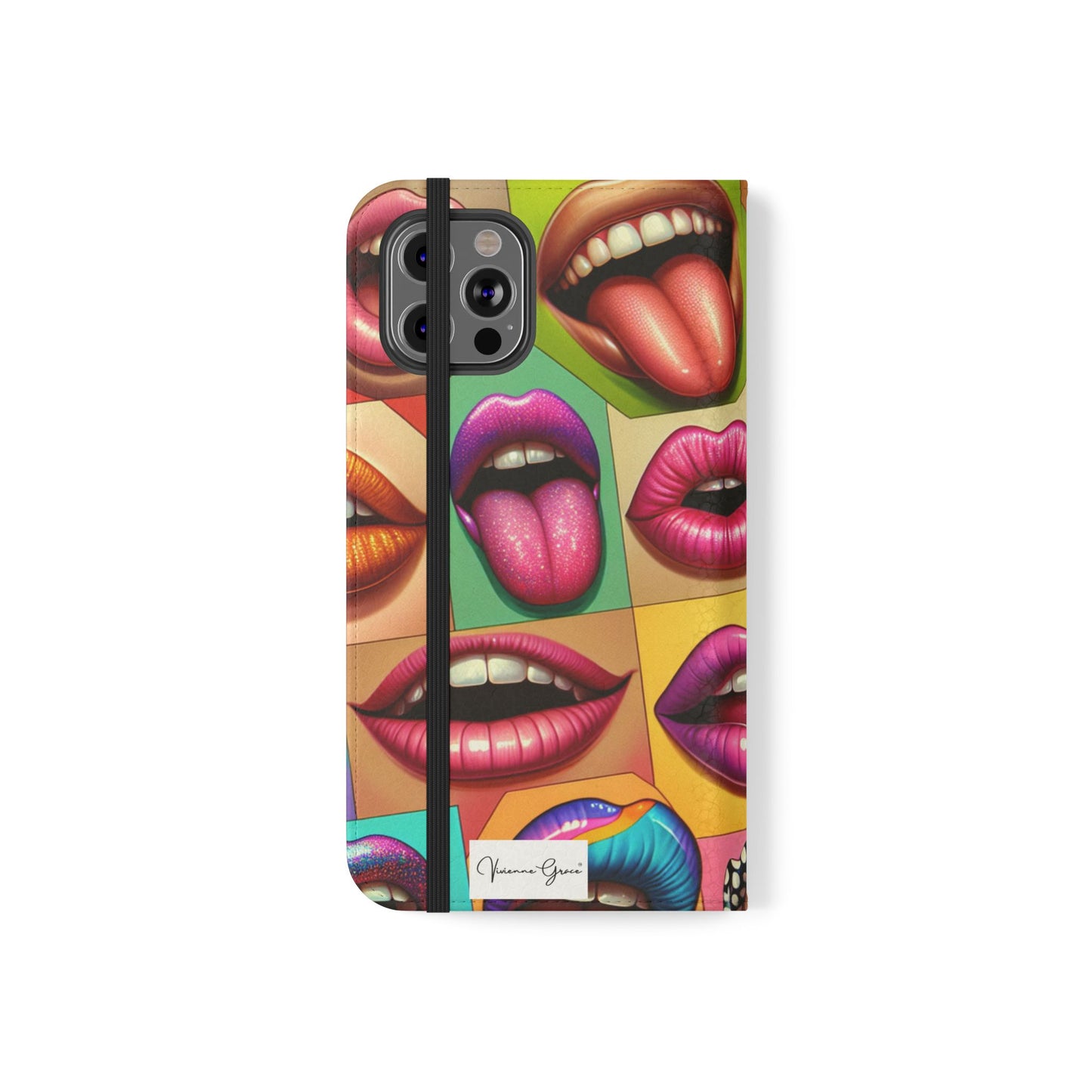 IPhone - Flip Case - LIPS - Vivienne Grace