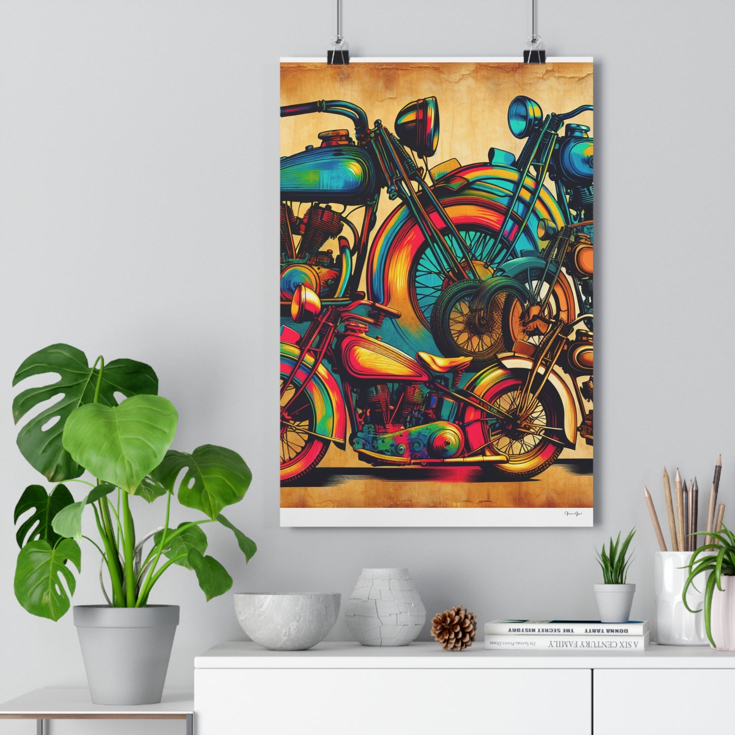 Giclée Art Print - Motorcycles - Vivienne Grace