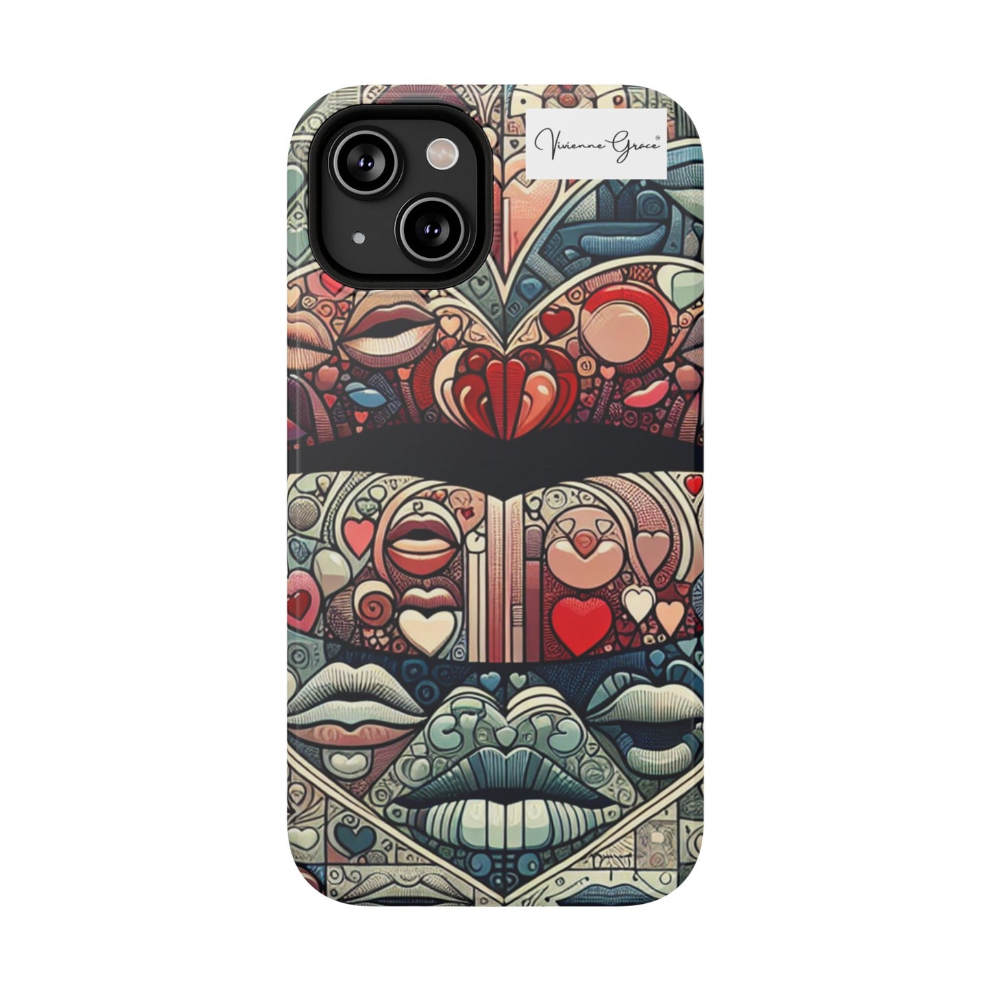 IPhone - Impact-Resistant Cases - BLUE LIPS - Vivienne Grace