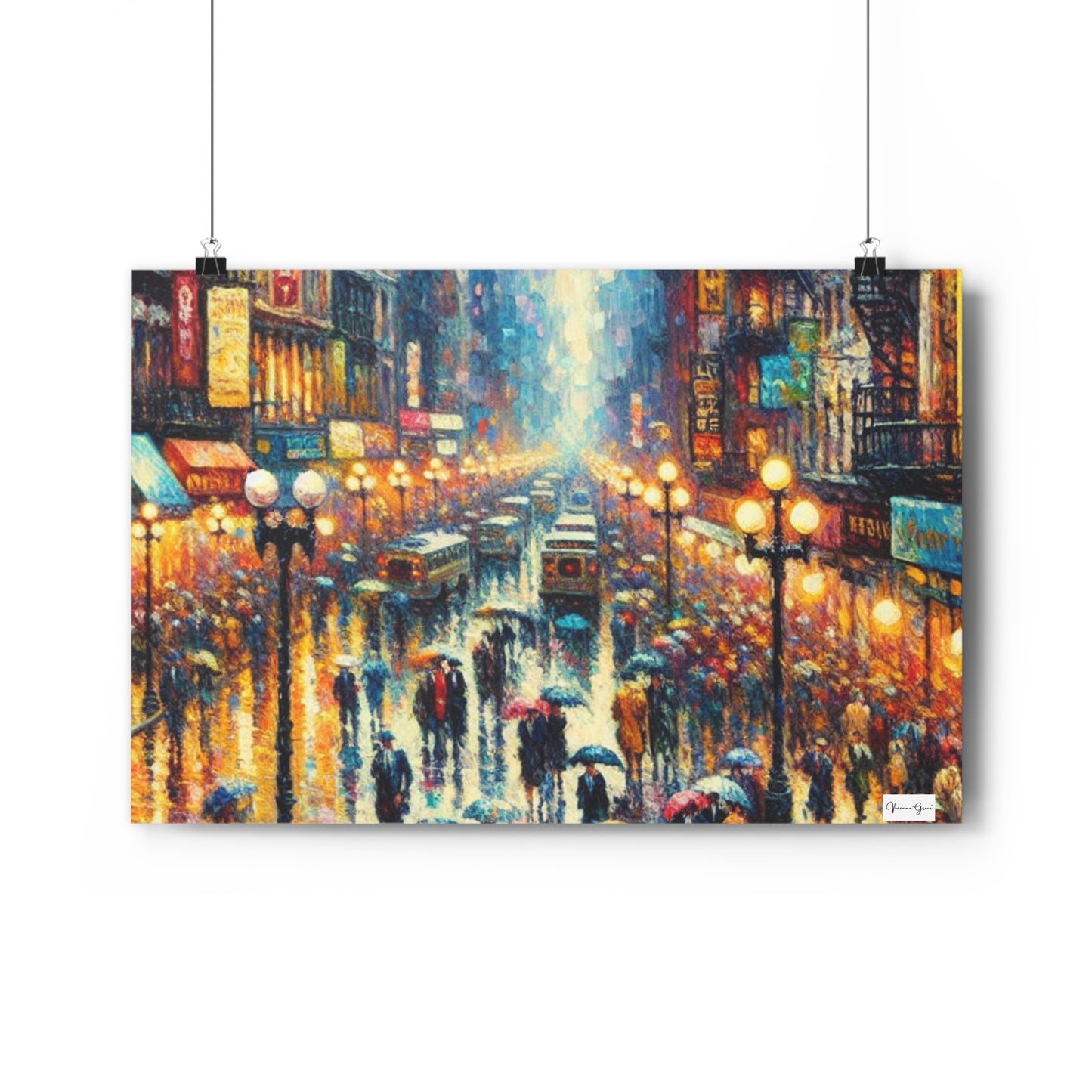 Giclée Art Print - New York Rain - Vivienne Grace