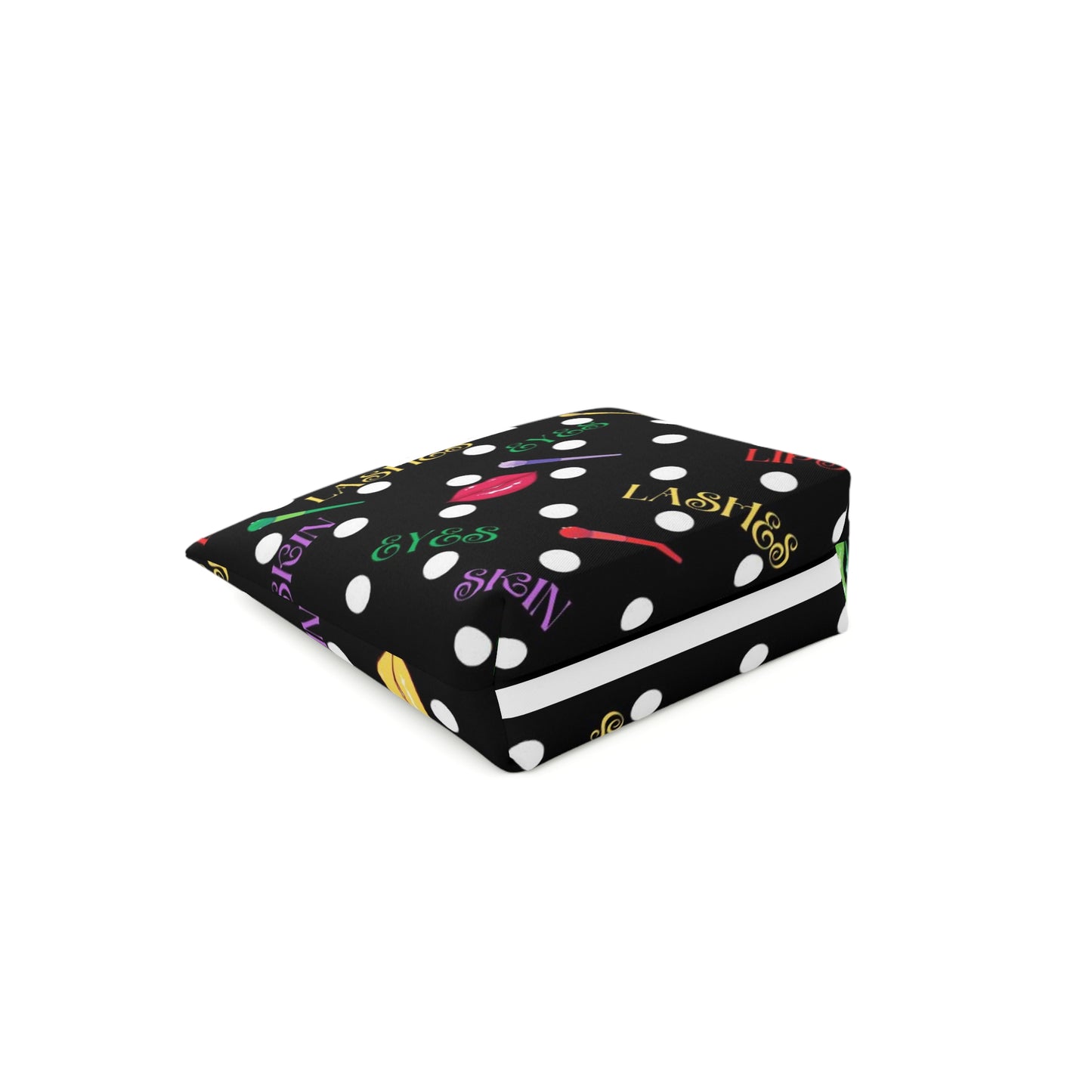 Cotton Cosmetic Bag - FUN (black) - Vivienne Grace