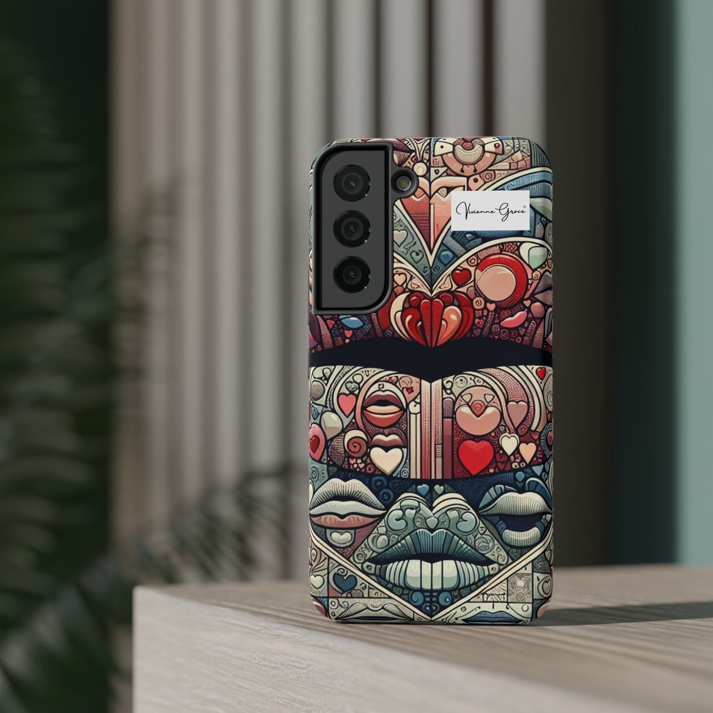 Samsung Galaxy - Impact-Resistant Case - BLUE LIPS - Vivienne Grace