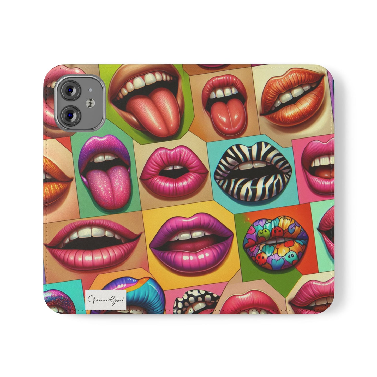 IPhone - Flip Case - LIPS - Vivienne Grace