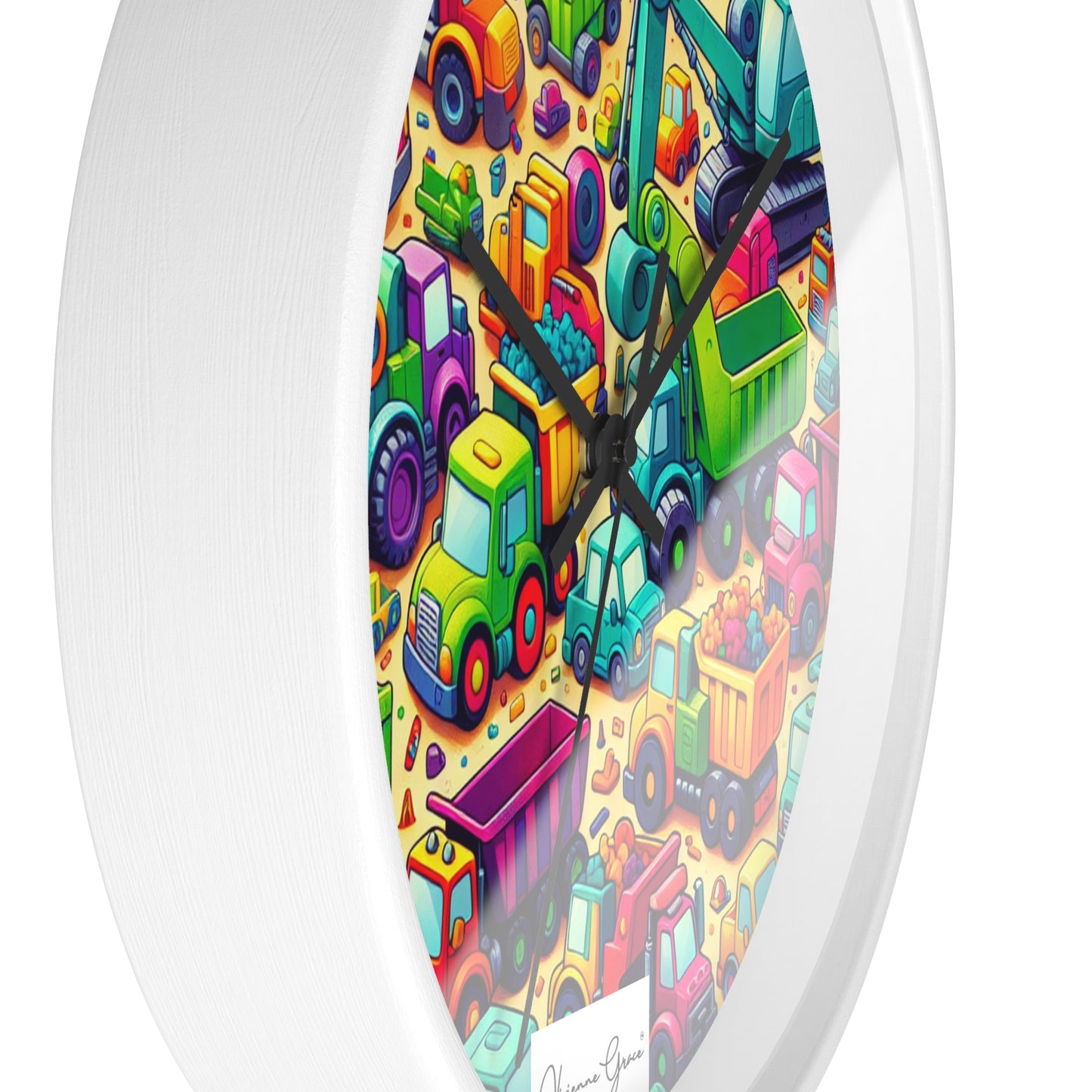 Wall Clock - HEAVY EQUIPMENT TOYS - Vivienne Grace