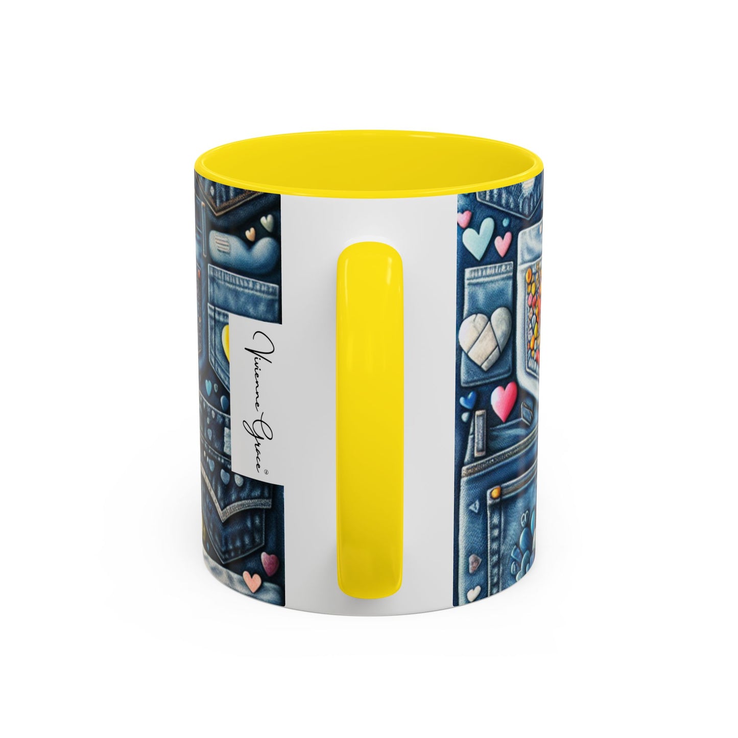 Accent Coffee Mug - BLUE JEANS - Vivienne Grace