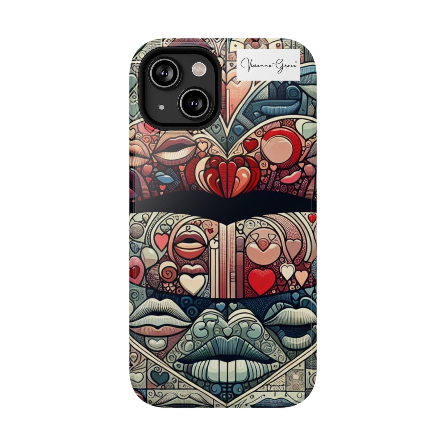 IPhone - Impact-Resistant Cases - BLUE LIPS - Vivienne Grace