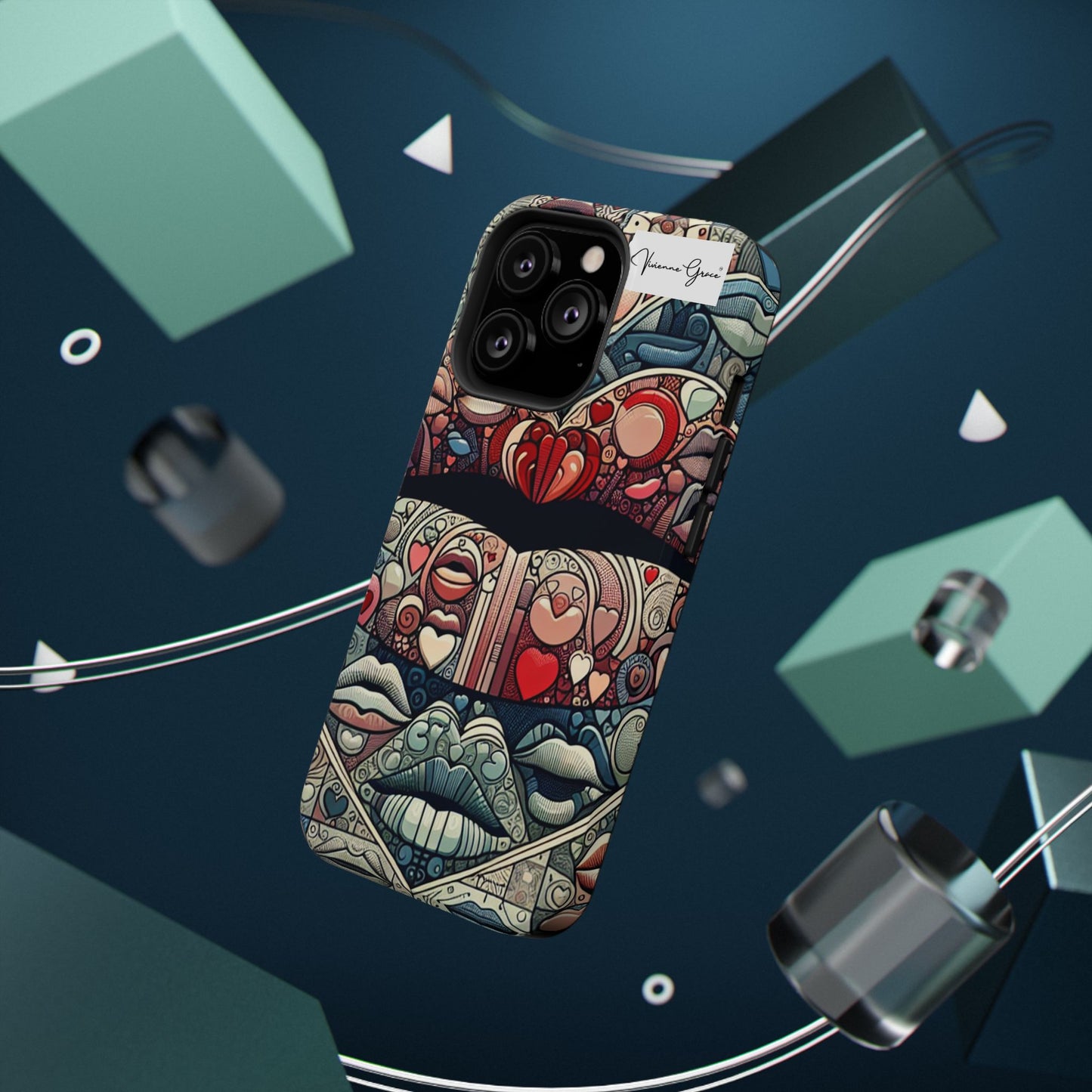 IPhone - Impact-Resistant Cases - BLUE LIPS - Vivienne Grace