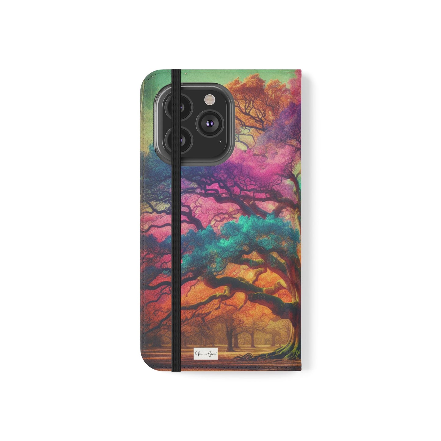 IPhone - Flip Case - COLORFUL OAK - Vivienne Grace