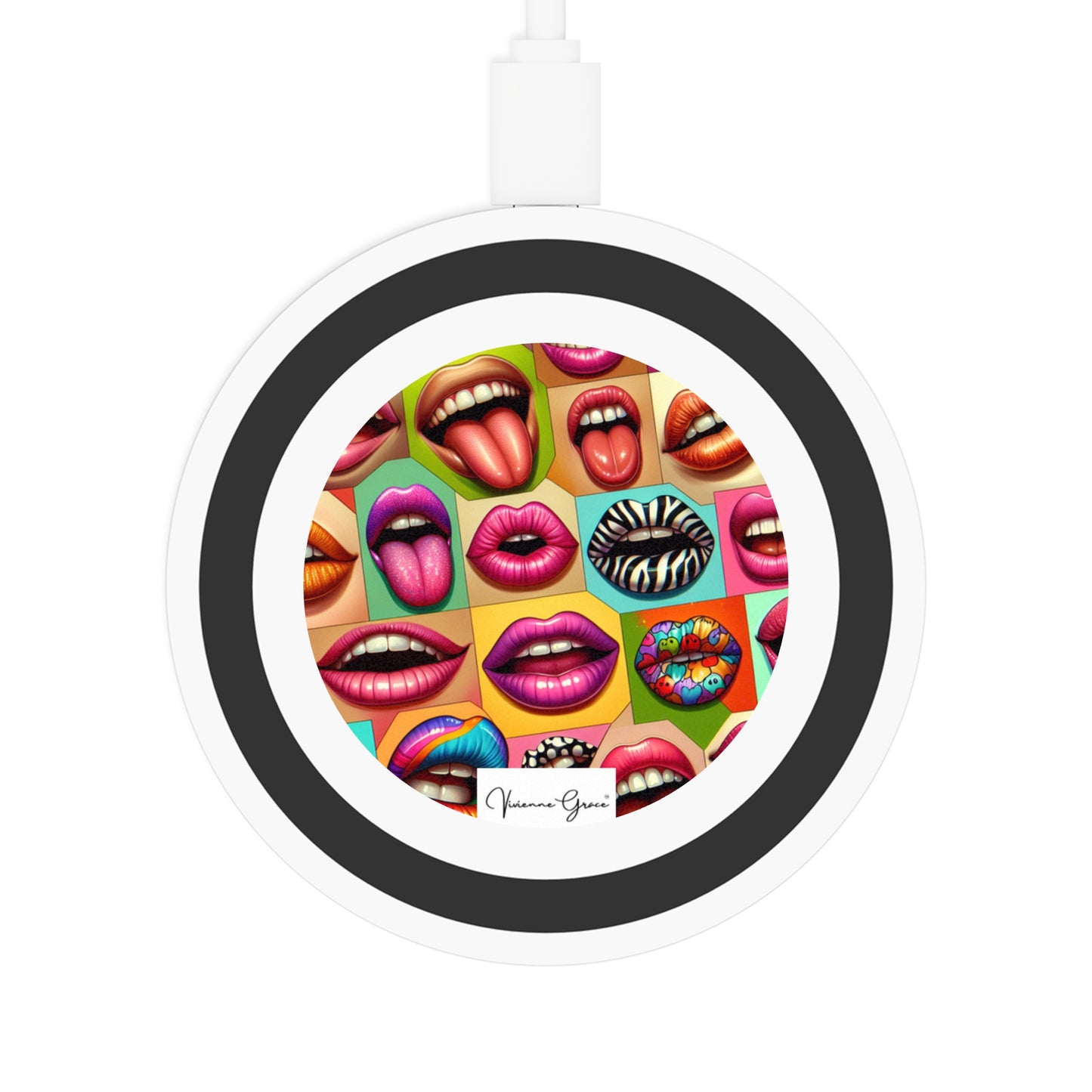 Quake Wireless Charging Pad - LIPS - Vivienne Grace