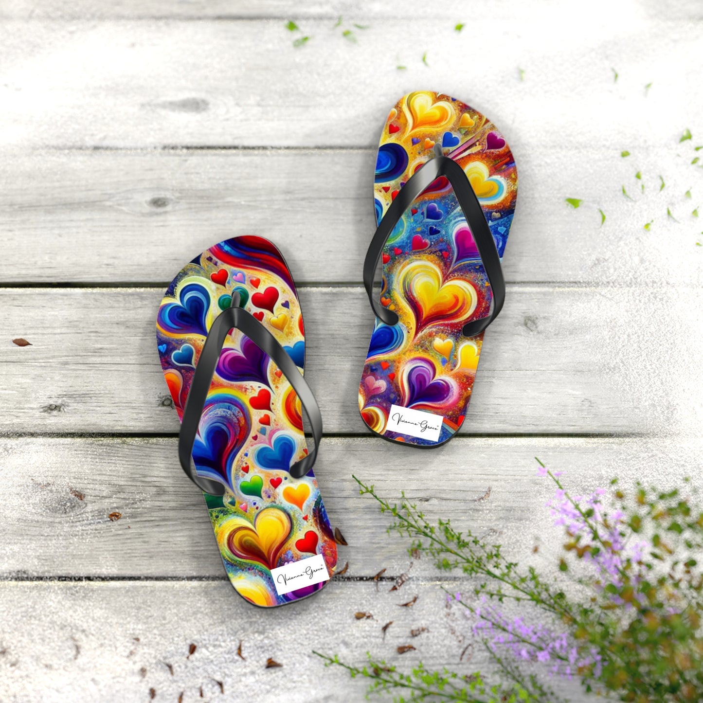 Flip Flops - BIG HEARTS - Vivienne Grace