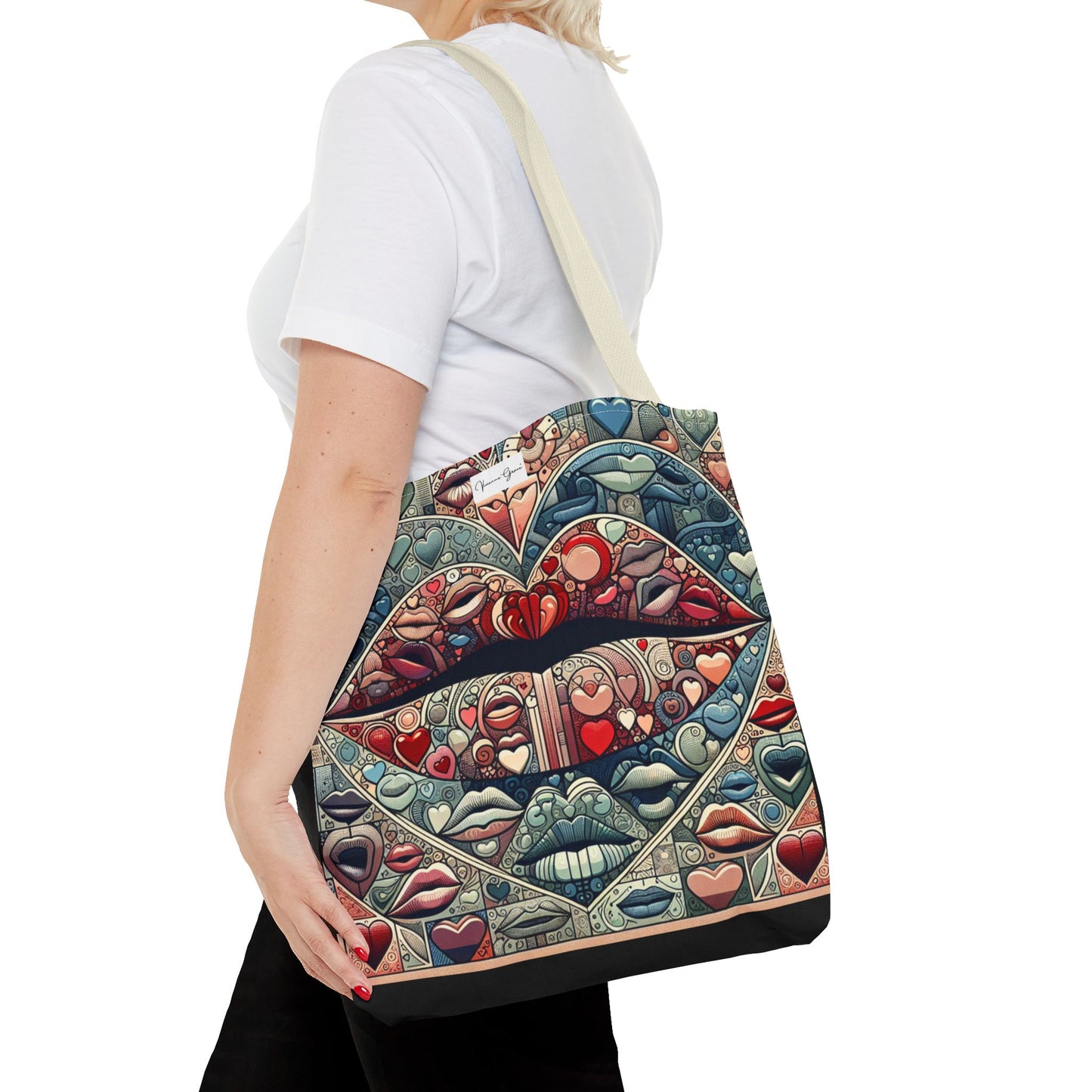 Tote Bag - BLUE LIPS - Vivienne Grace