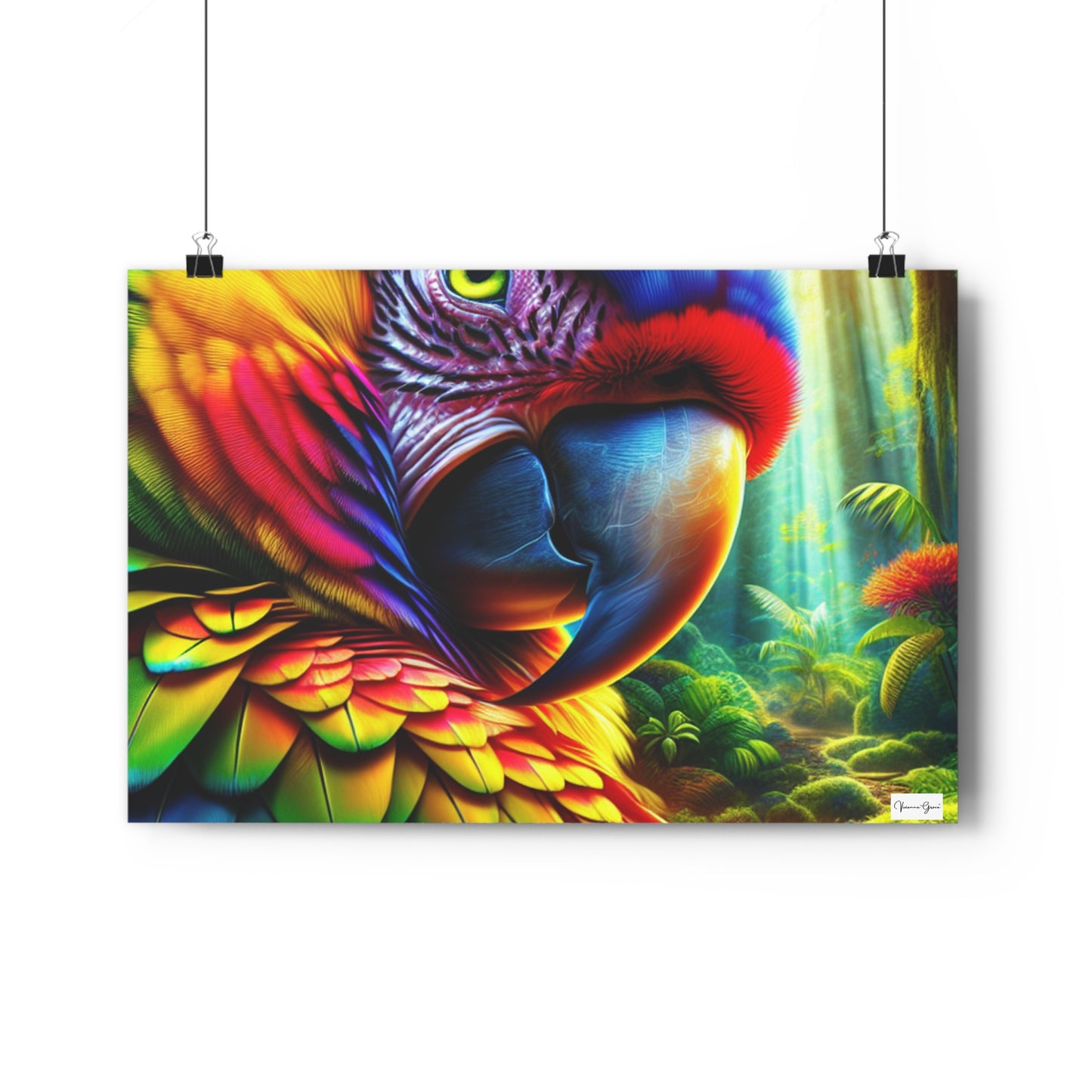 Giclée Art Print - BRIGHT PARROT - Vivienne Grace