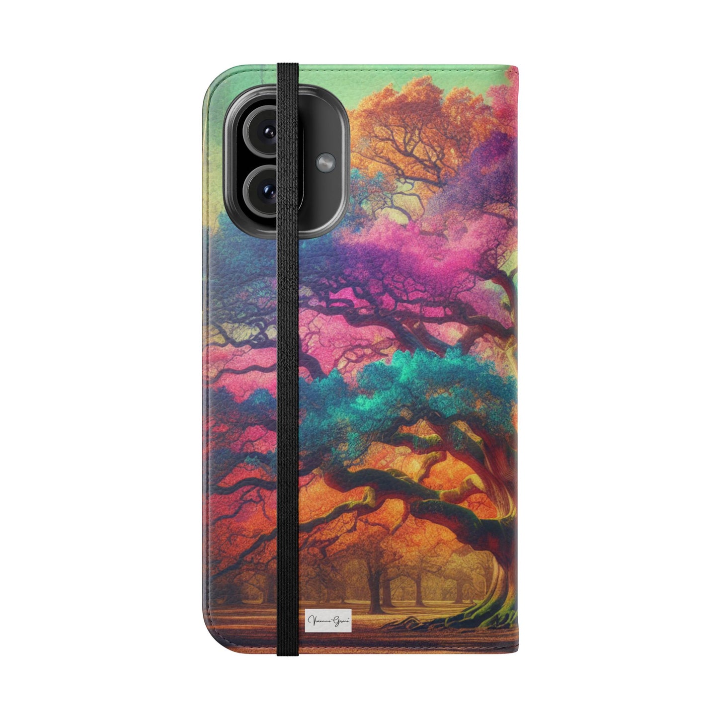 IPhone - Flip Case - COLORFUL OAK - Vivienne Grace
