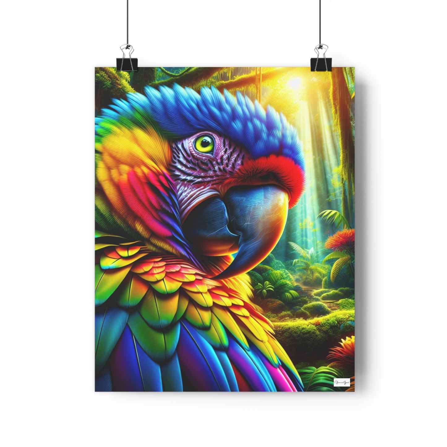 Giclée Art Print - BRIGHT PARROT - Vivienne Grace