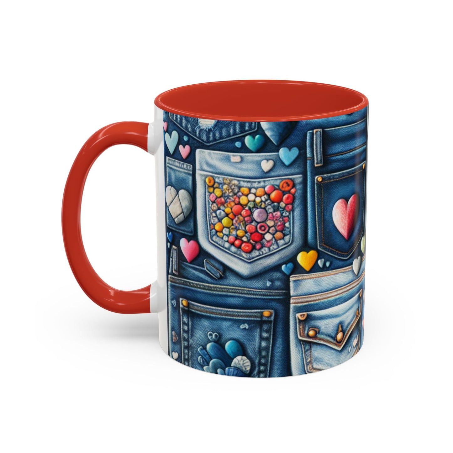 Accent Coffee Mug - BLUE JEANS - Vivienne Grace