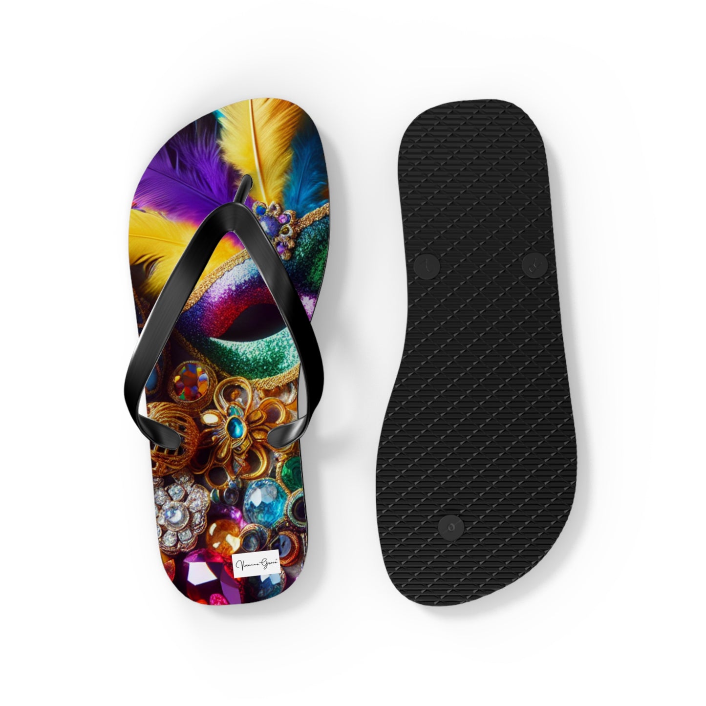 Flip Flops - MARDI GRAS - Vivienne Grace