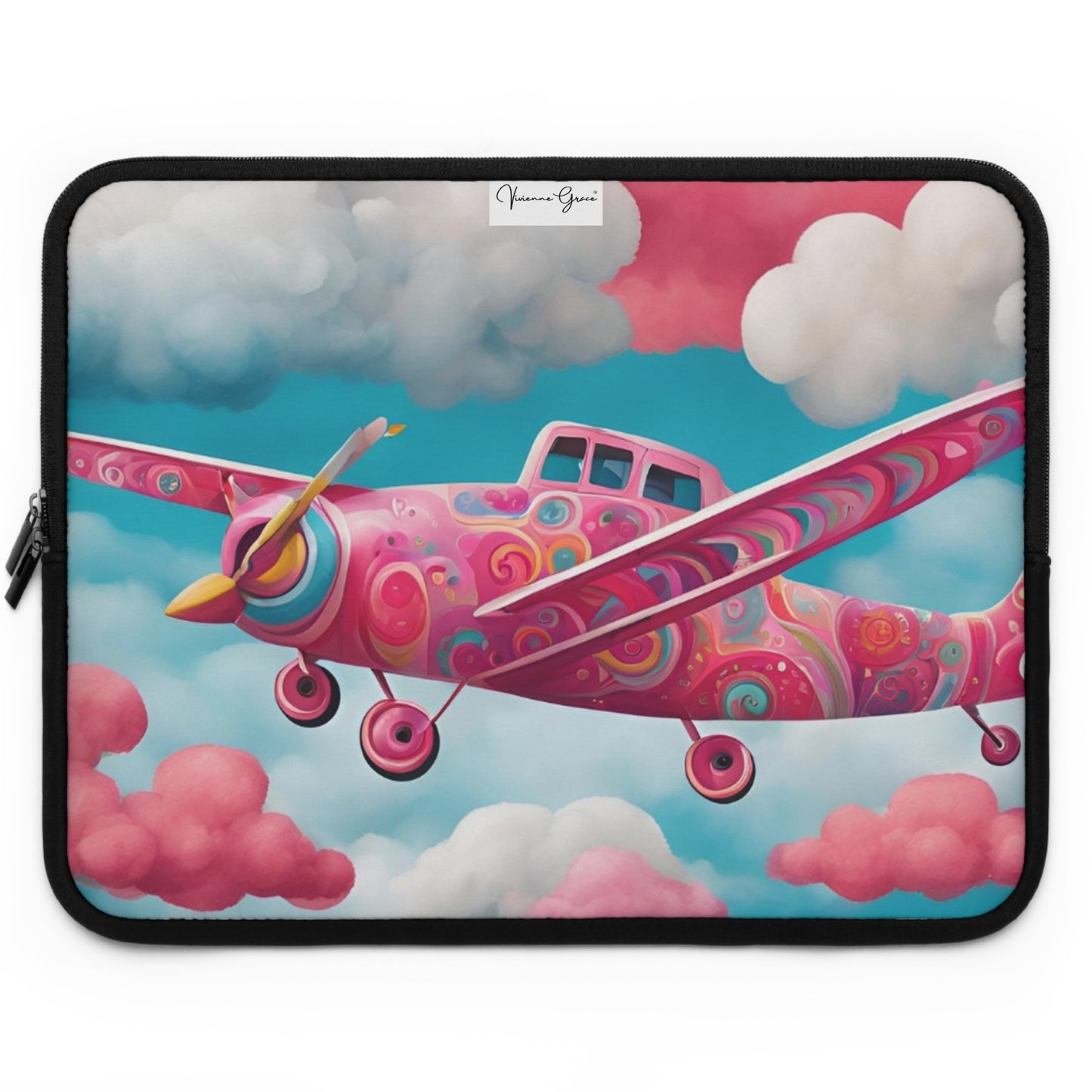 Laptop Sleeve - GROOVY PLANE - Vivienne Grace