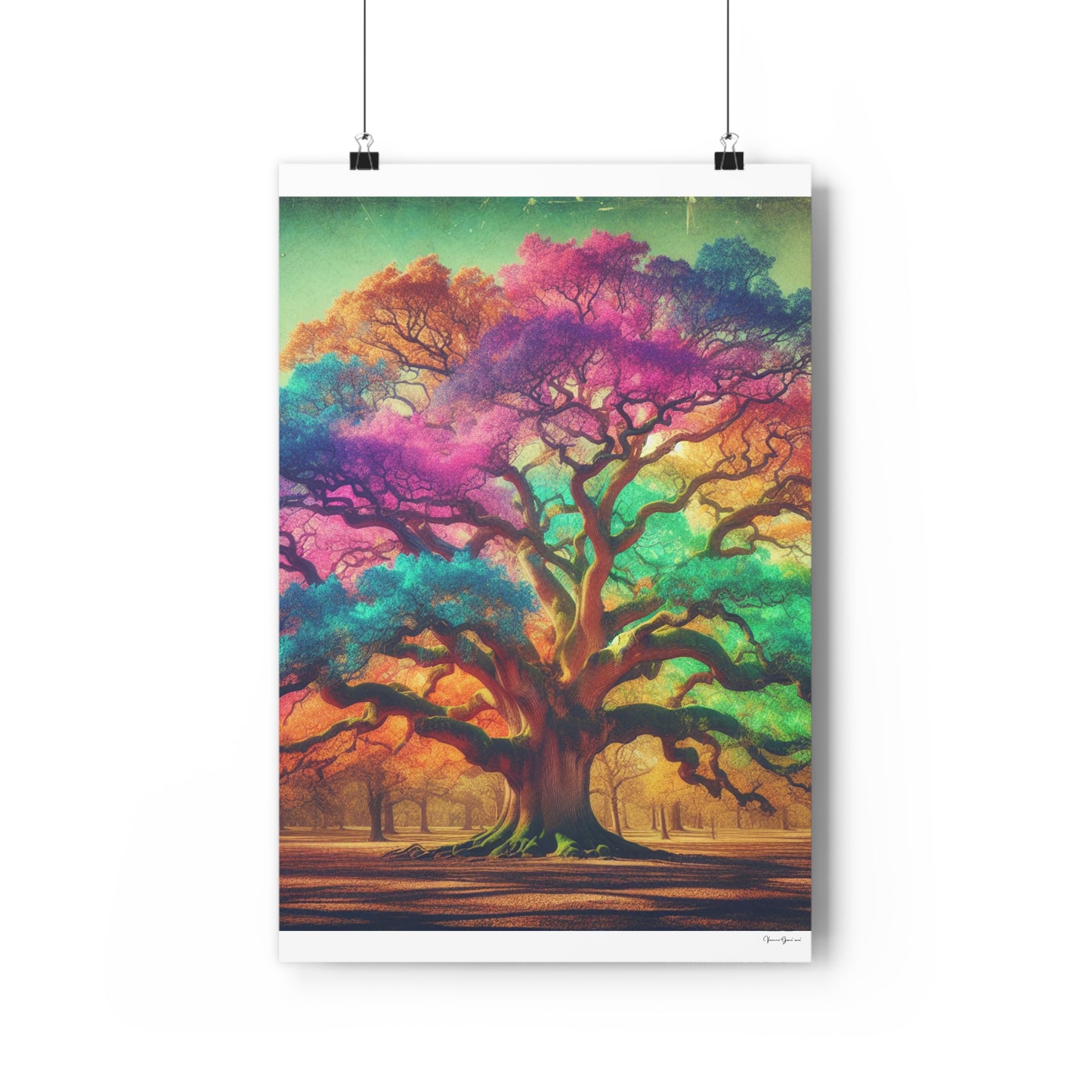 Giclée Art Print - Colorful Oak - Vivienne Grace