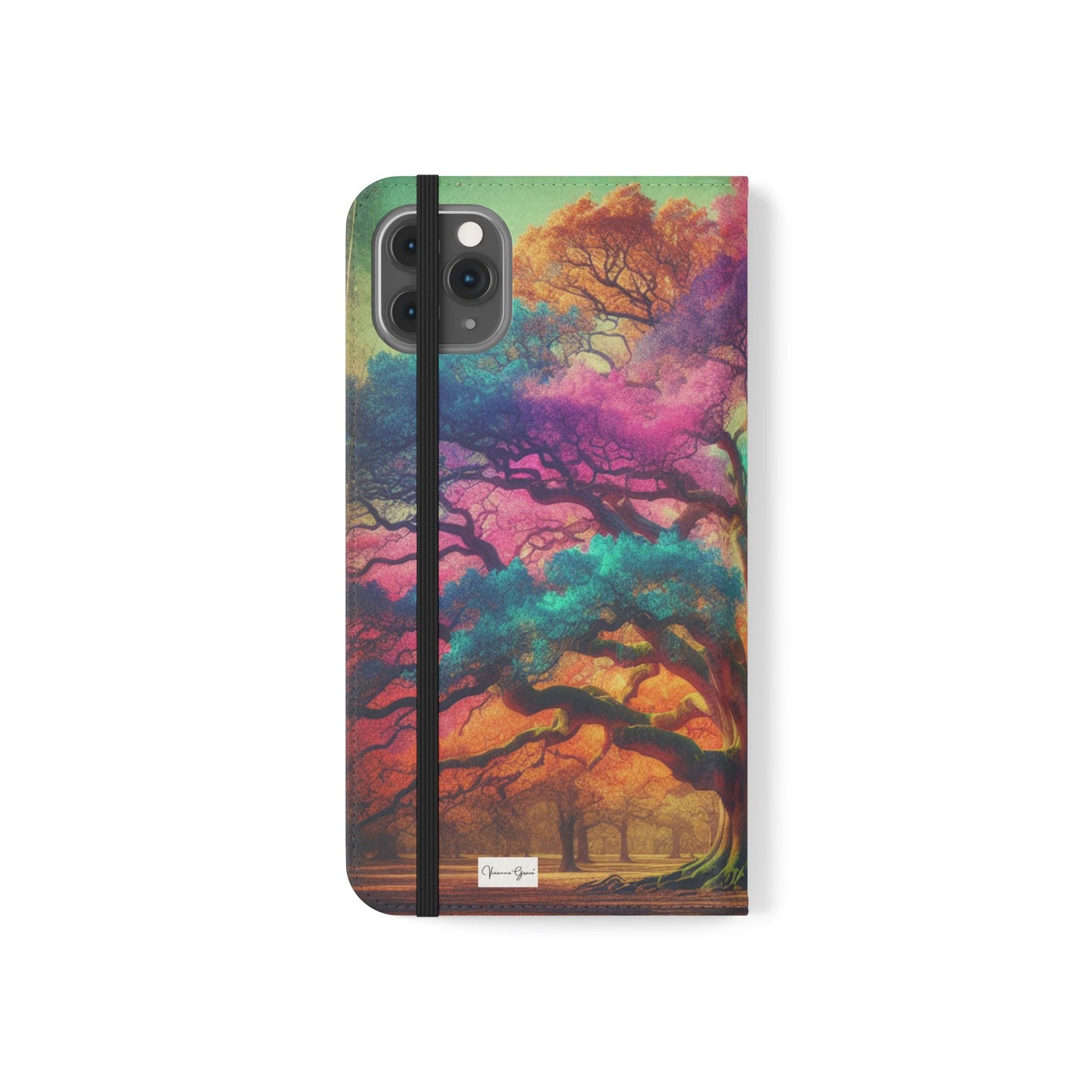 IPhone - Flip Case - COLORFUL OAK - Vivienne Grace