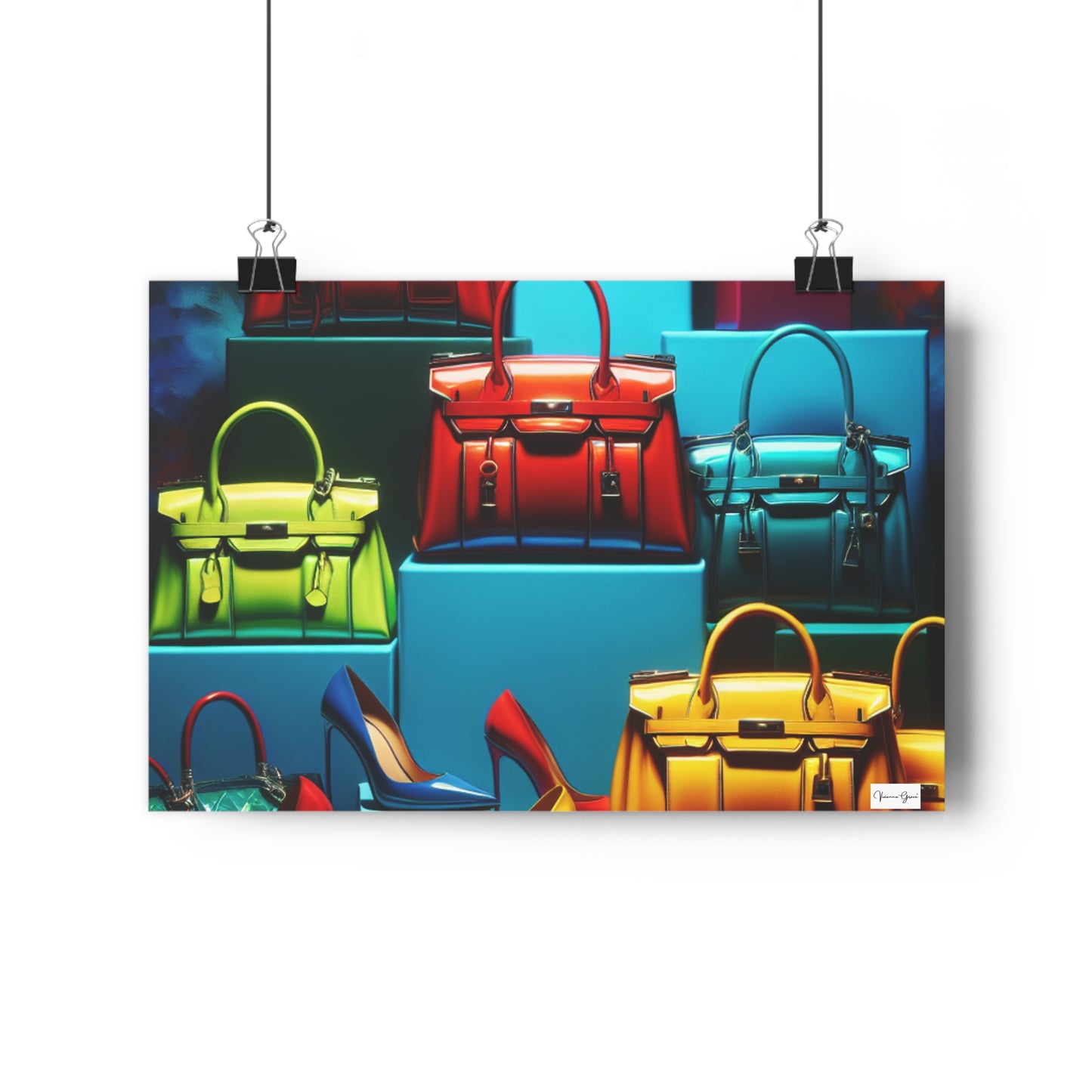 Giclée Art Print - Handbags/Stilettos - Vivienne Grace